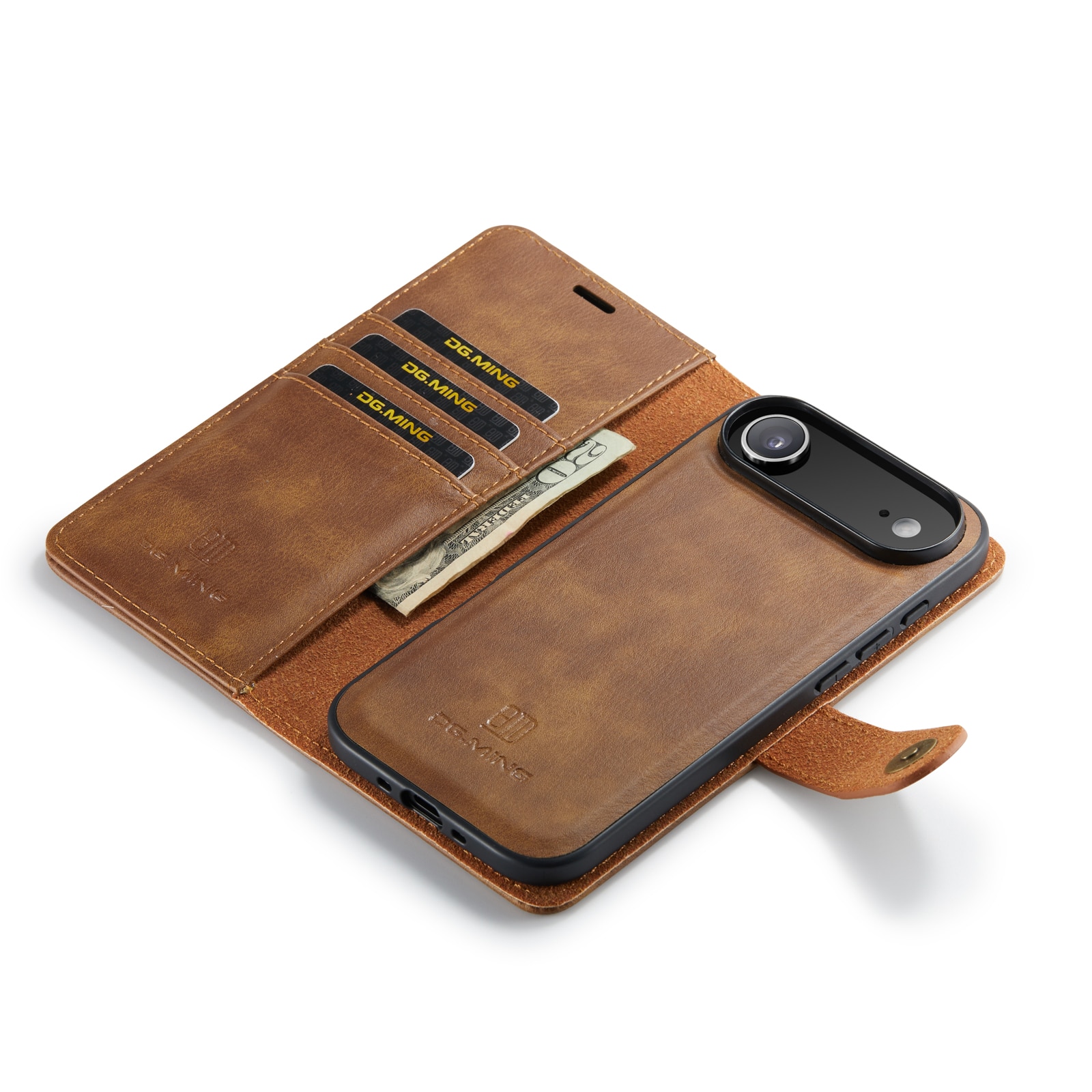 Cover portafoglio Magnet Wallet iPhone 17 Air Cognac
