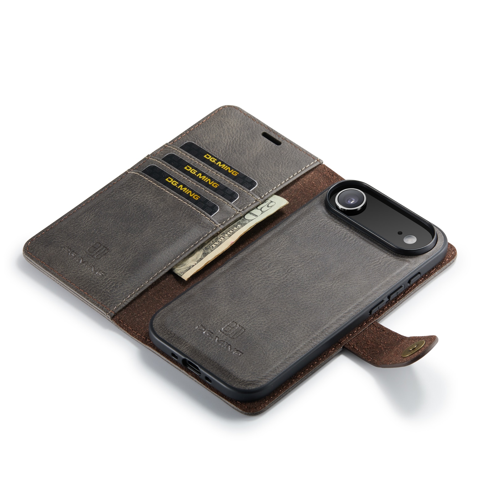 Cover portafoglio Magnet Wallet iPhone 17 Air Brown