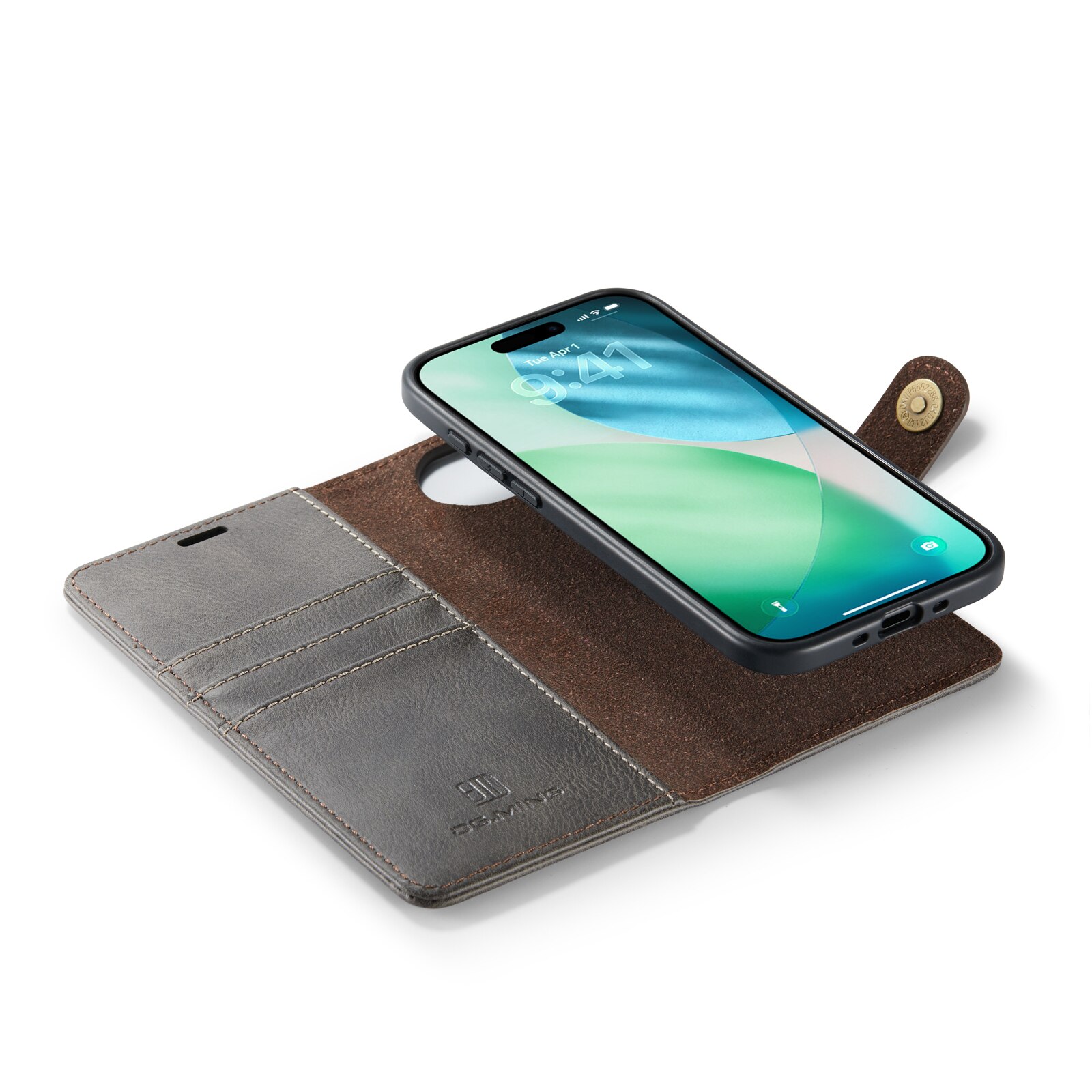 Cover portafoglio Magnet Wallet iPhone 17 Air Brown