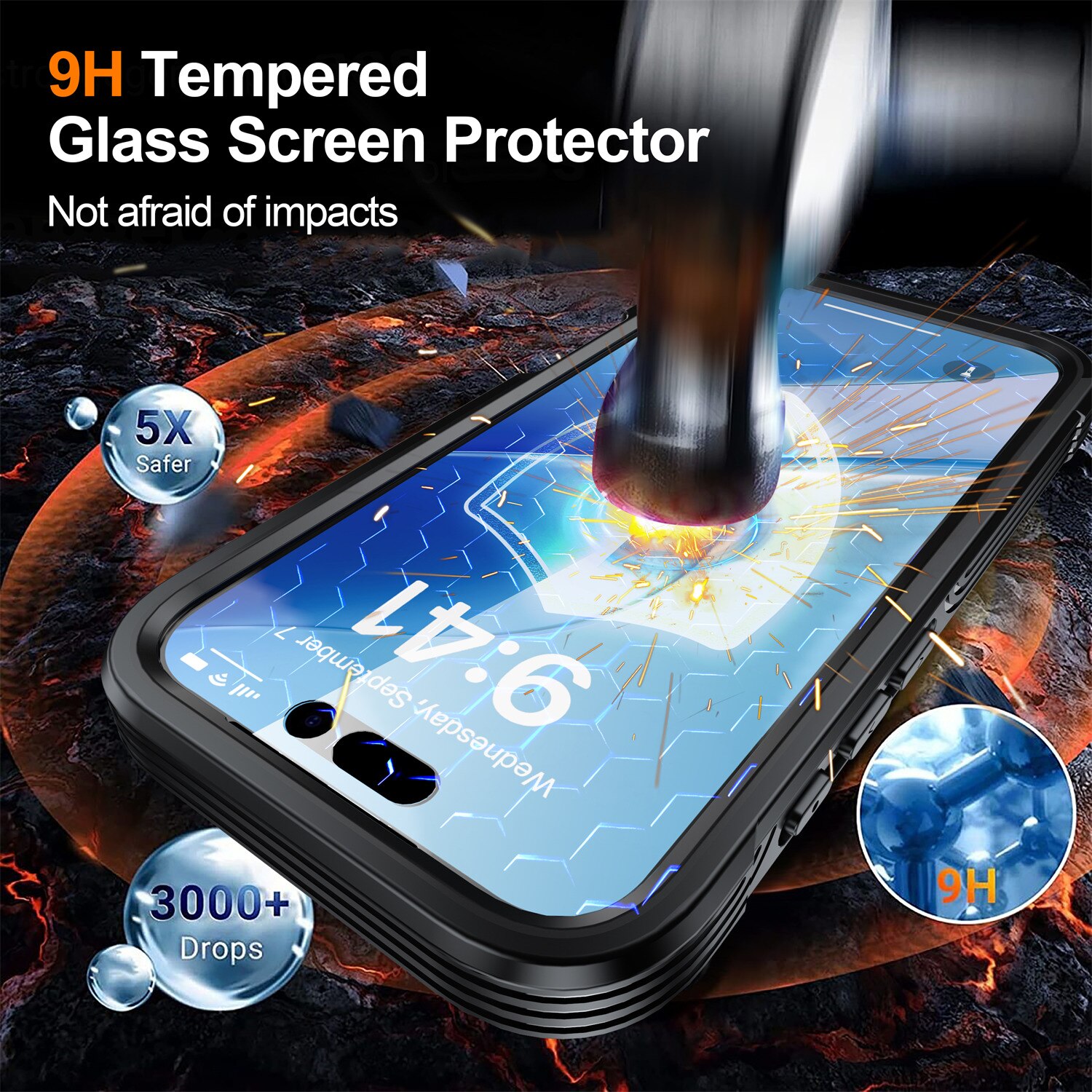 Cover Premium Full Protection iPhone 17 Black