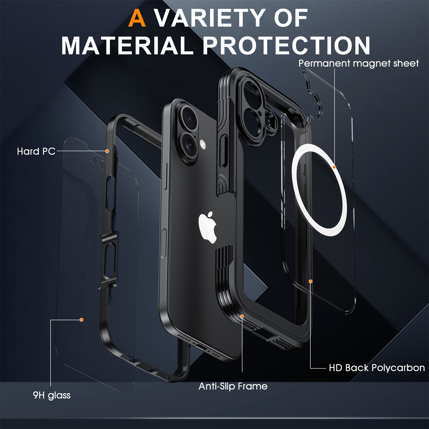 Cover Premium Full Protection iPhone 17 Black