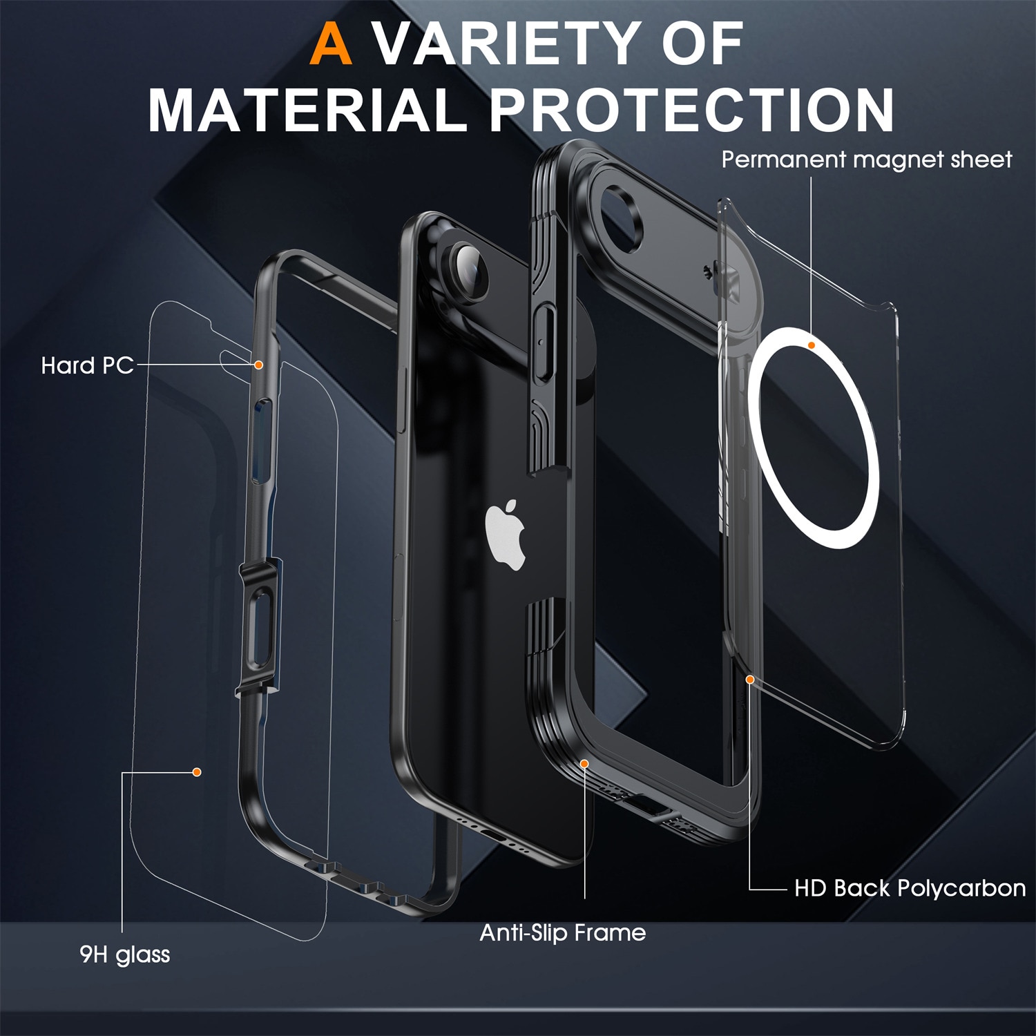 Cover Premium Full Protection iPhone 17 Air Black