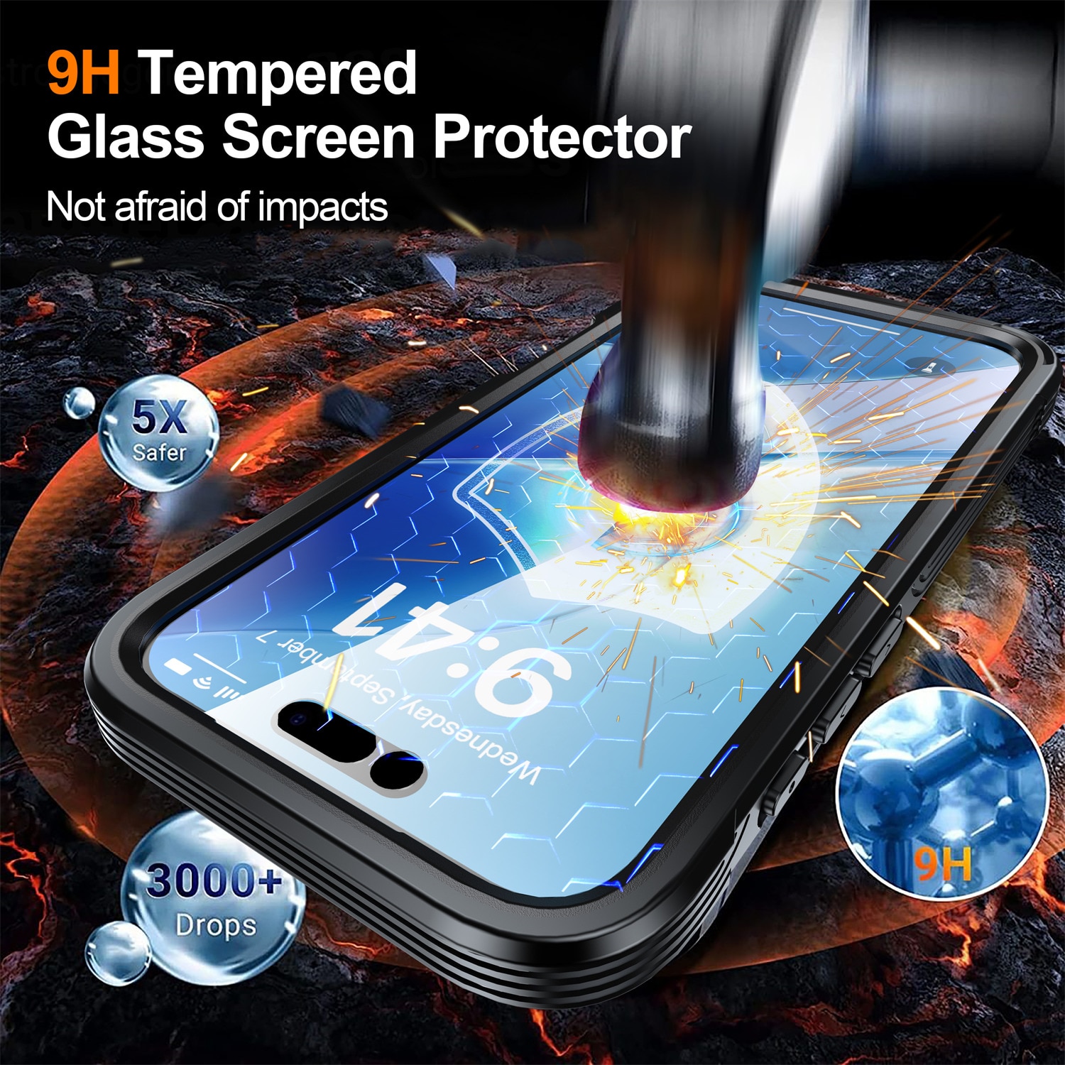 Cover Premium Full Protection iPhone 17 Air Black