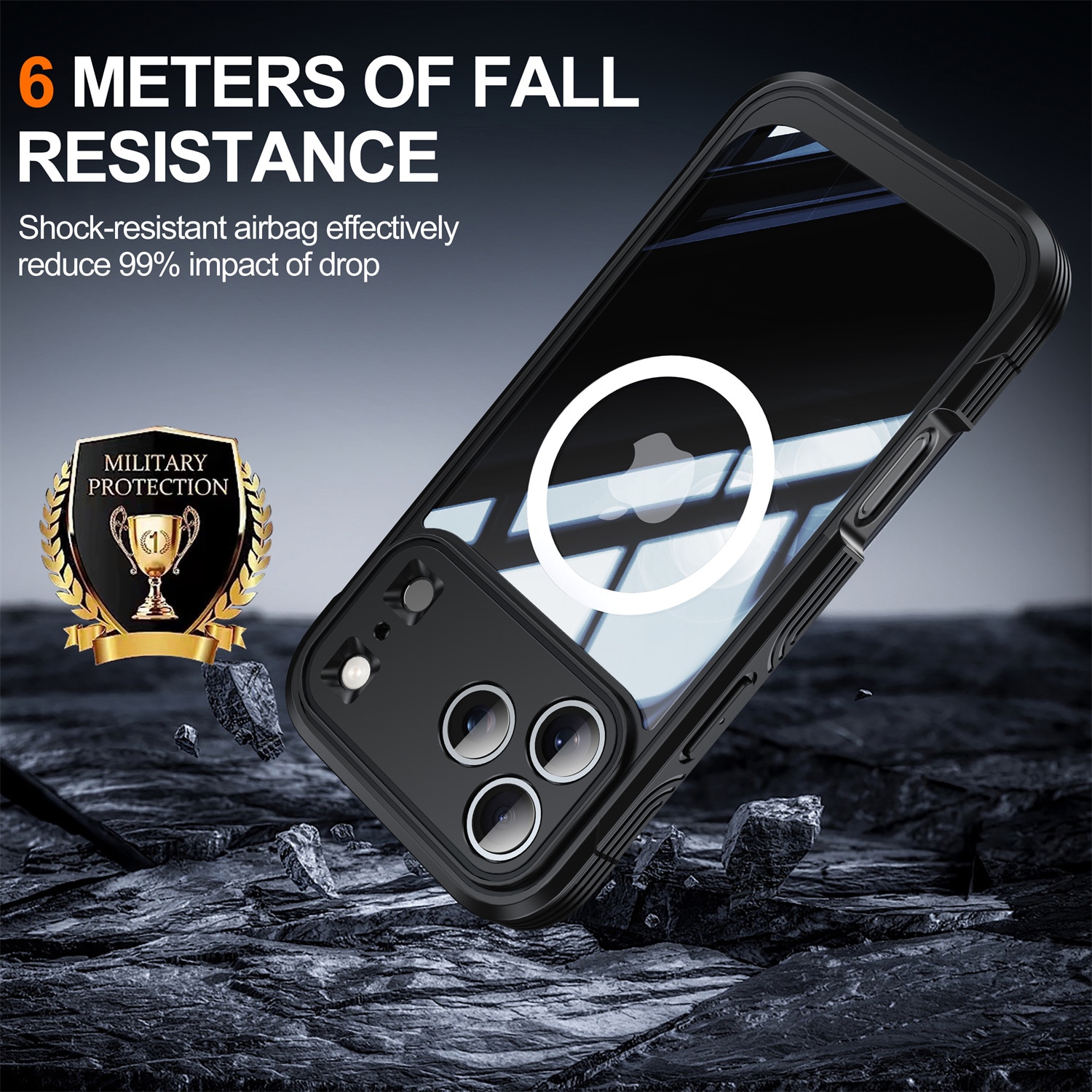 Cover Premium Full Protection iPhone 17 Pro Black