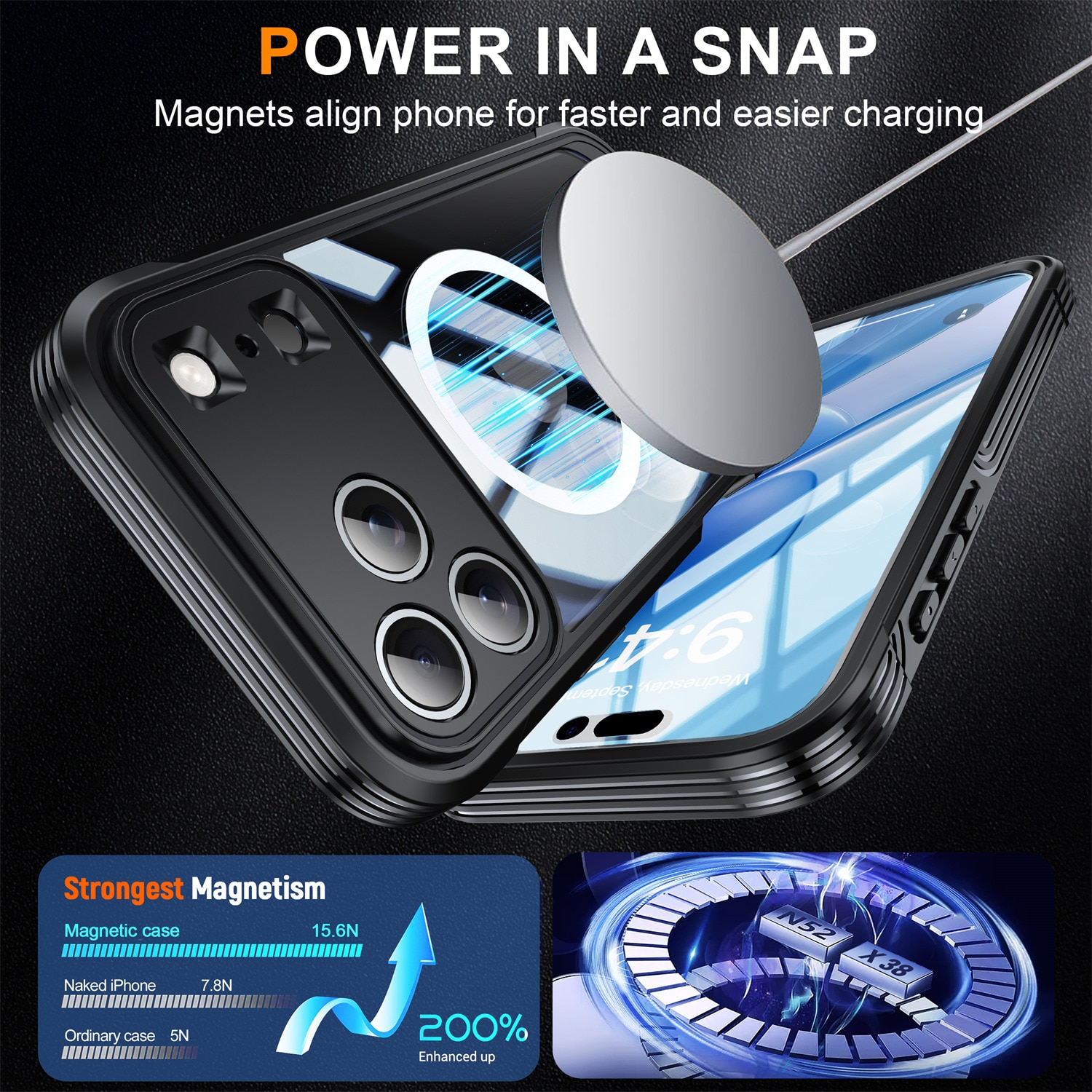 Cover Premium Full Protection iPhone 17 Pro Black