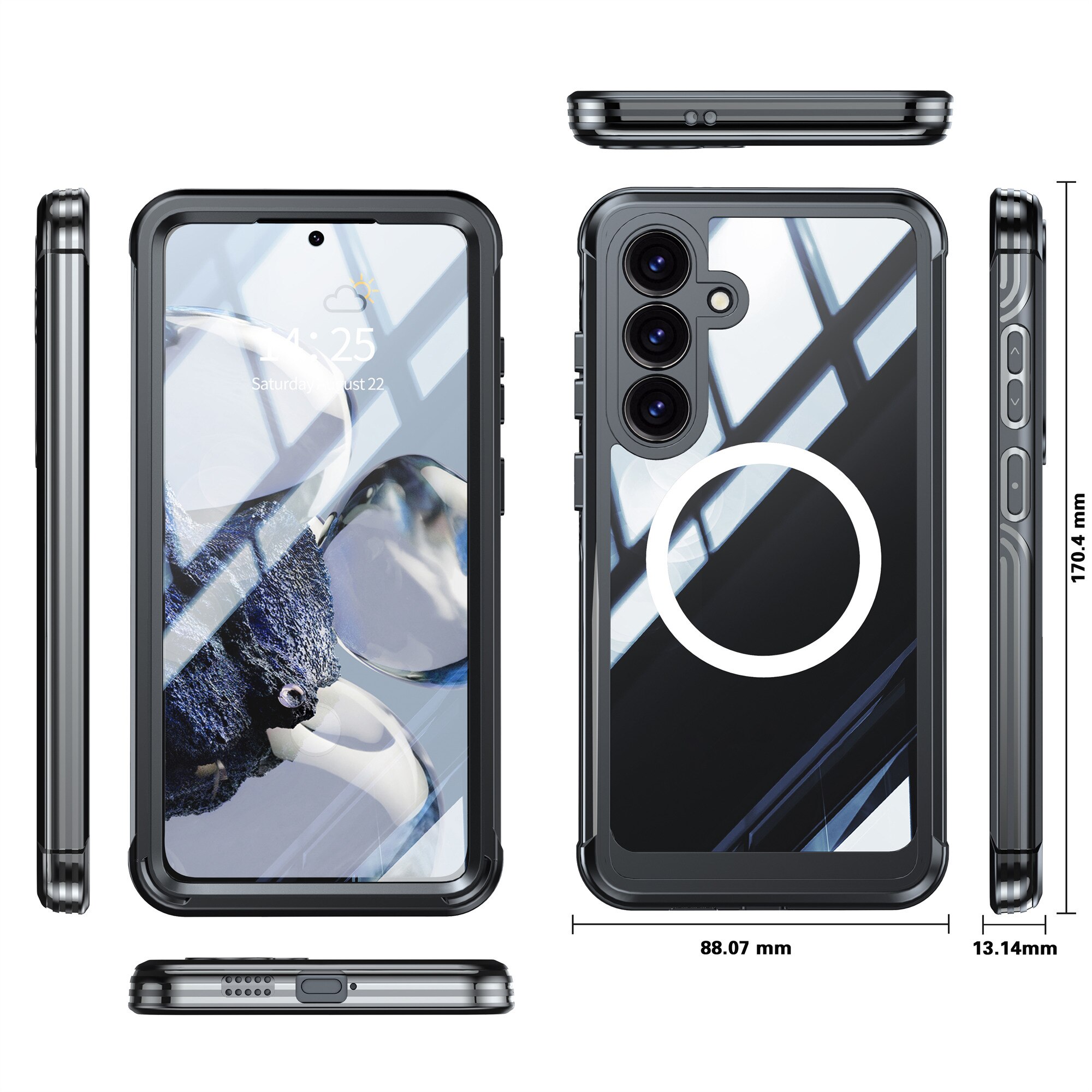 Cover Premium Full Protection Samsung Galaxy S25 FE Black