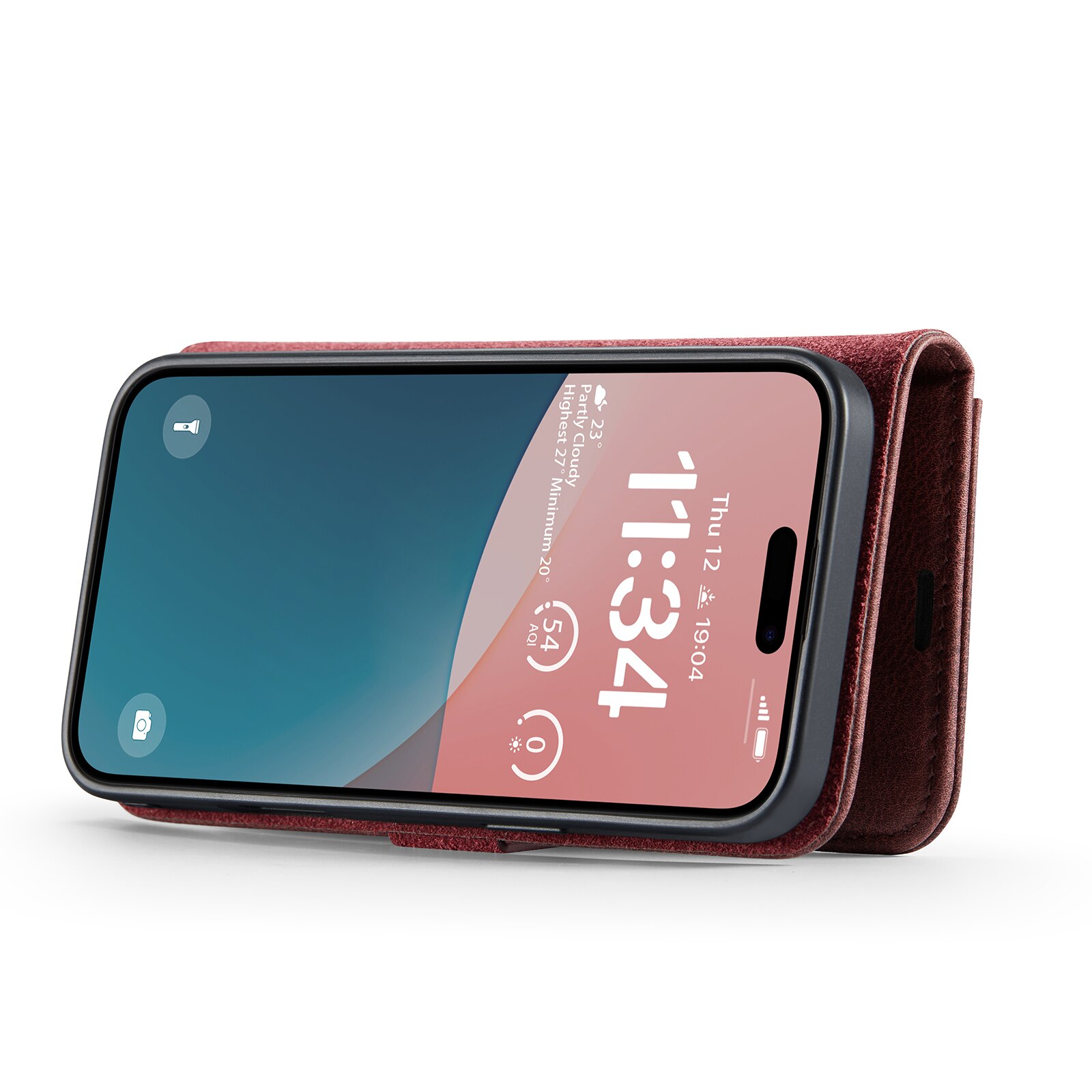 Cover portafoglio Magnet Wallet iPhone 17 Red