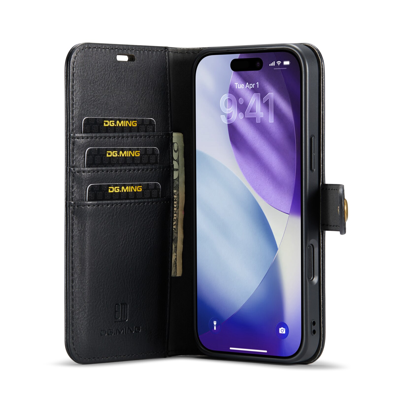 Cover portafoglio Magnet Wallet iPhone 17 Pro Black