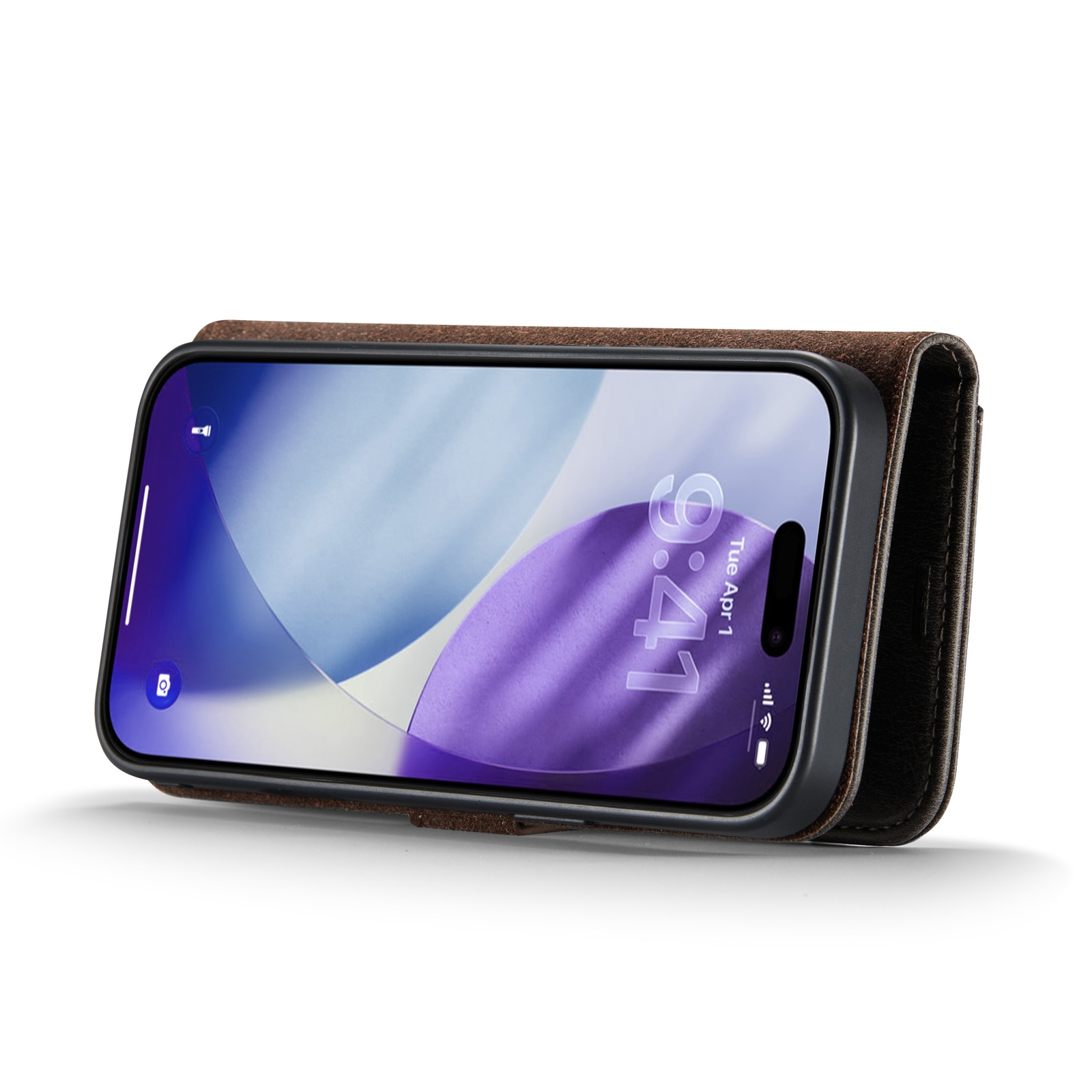 Cover portafoglio Magnet Wallet iPhone 17 Pro Brown