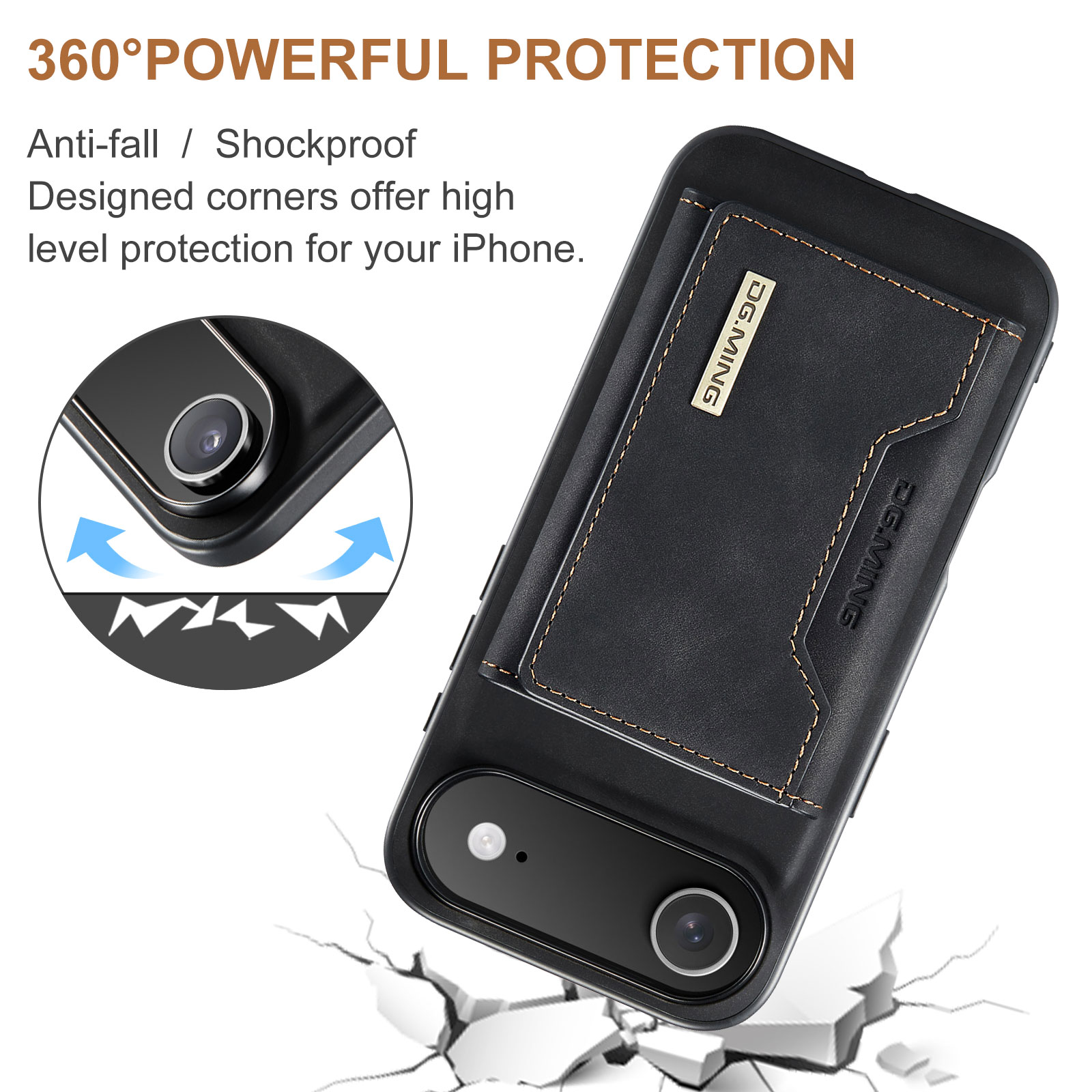 Cover Magnetic Card SlotiPhone 17 Air Nero