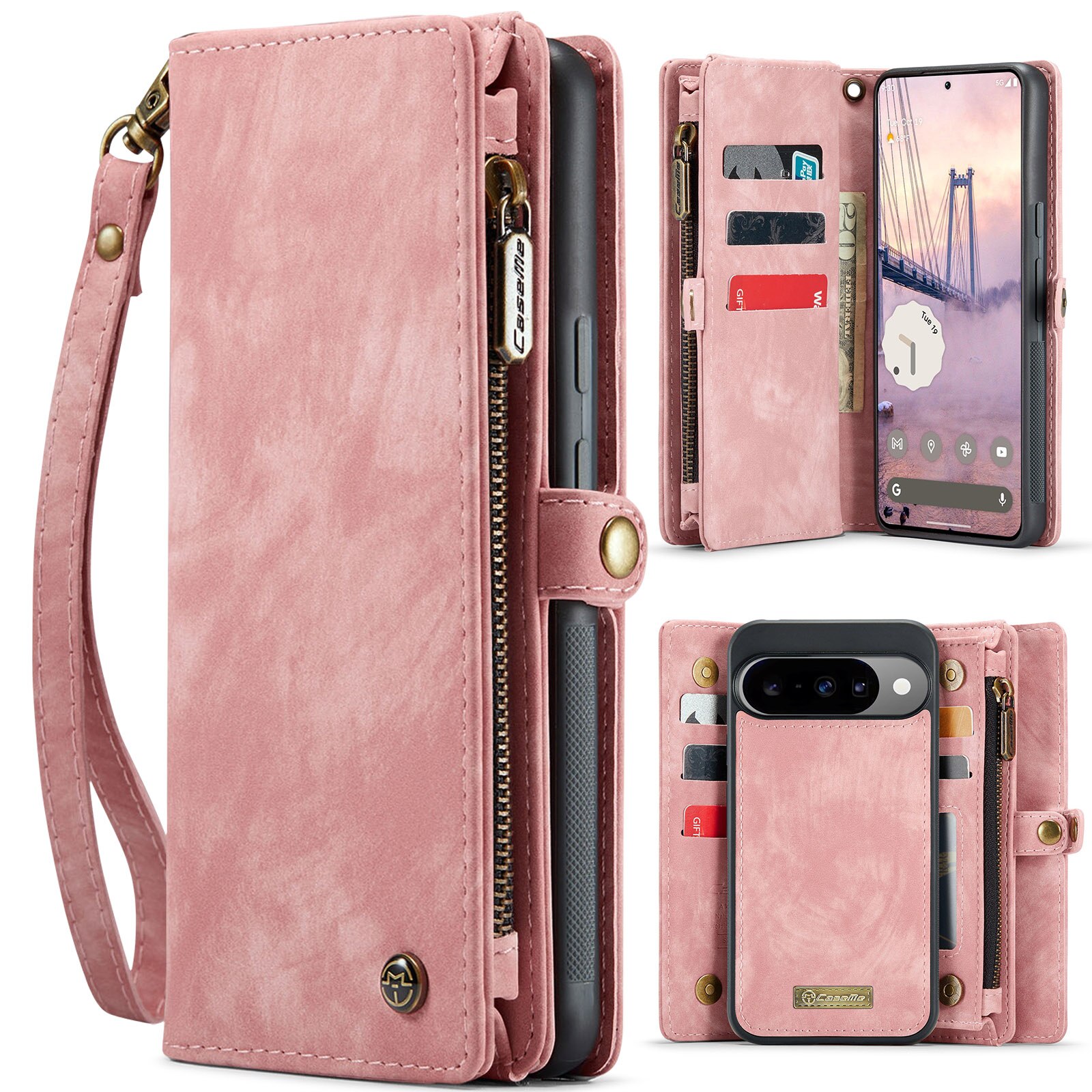 Cover portafoglio Multi-Slot Google Pixel 10 Pro Rosa