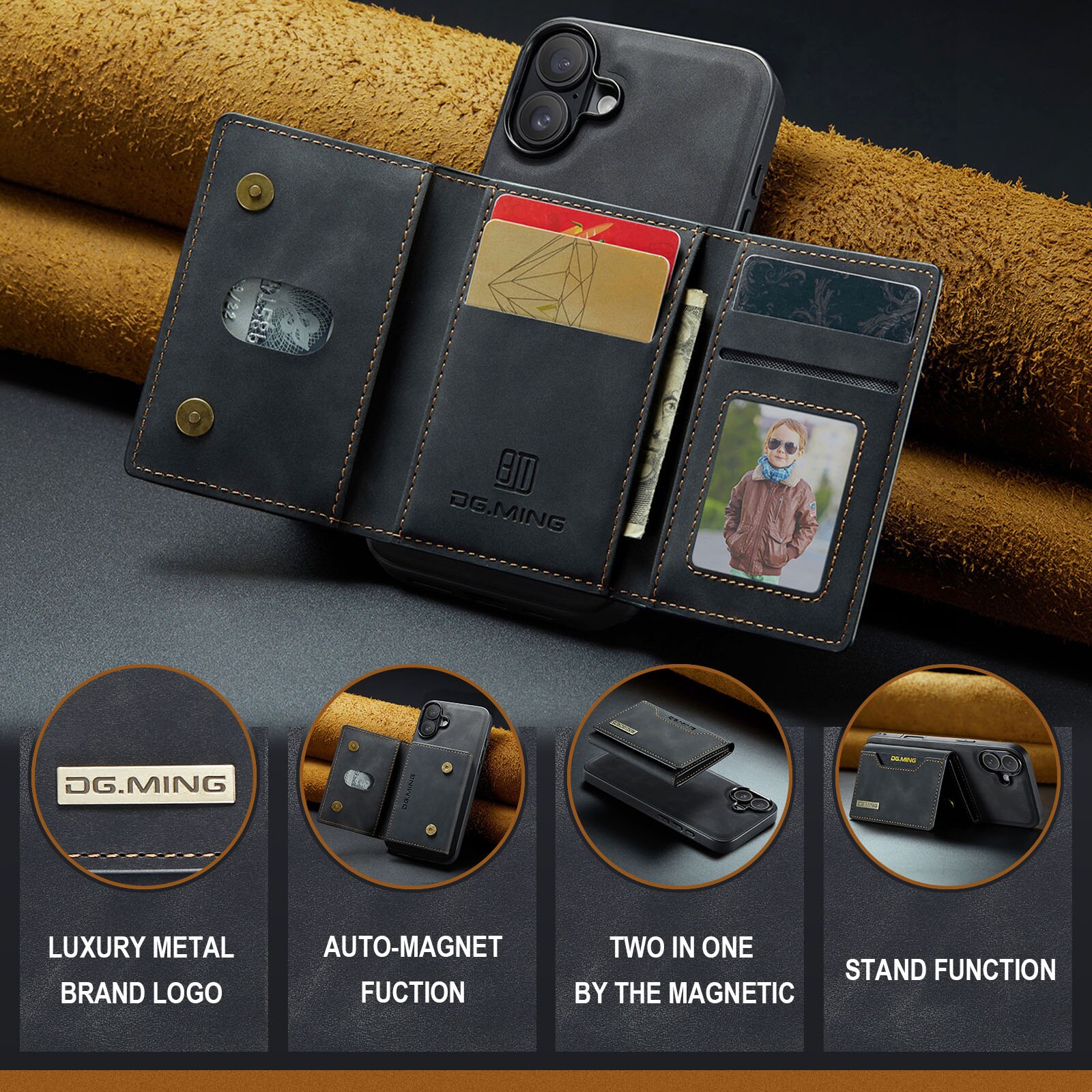 Cover Magnetic Card SlotiPhone 17 Nero