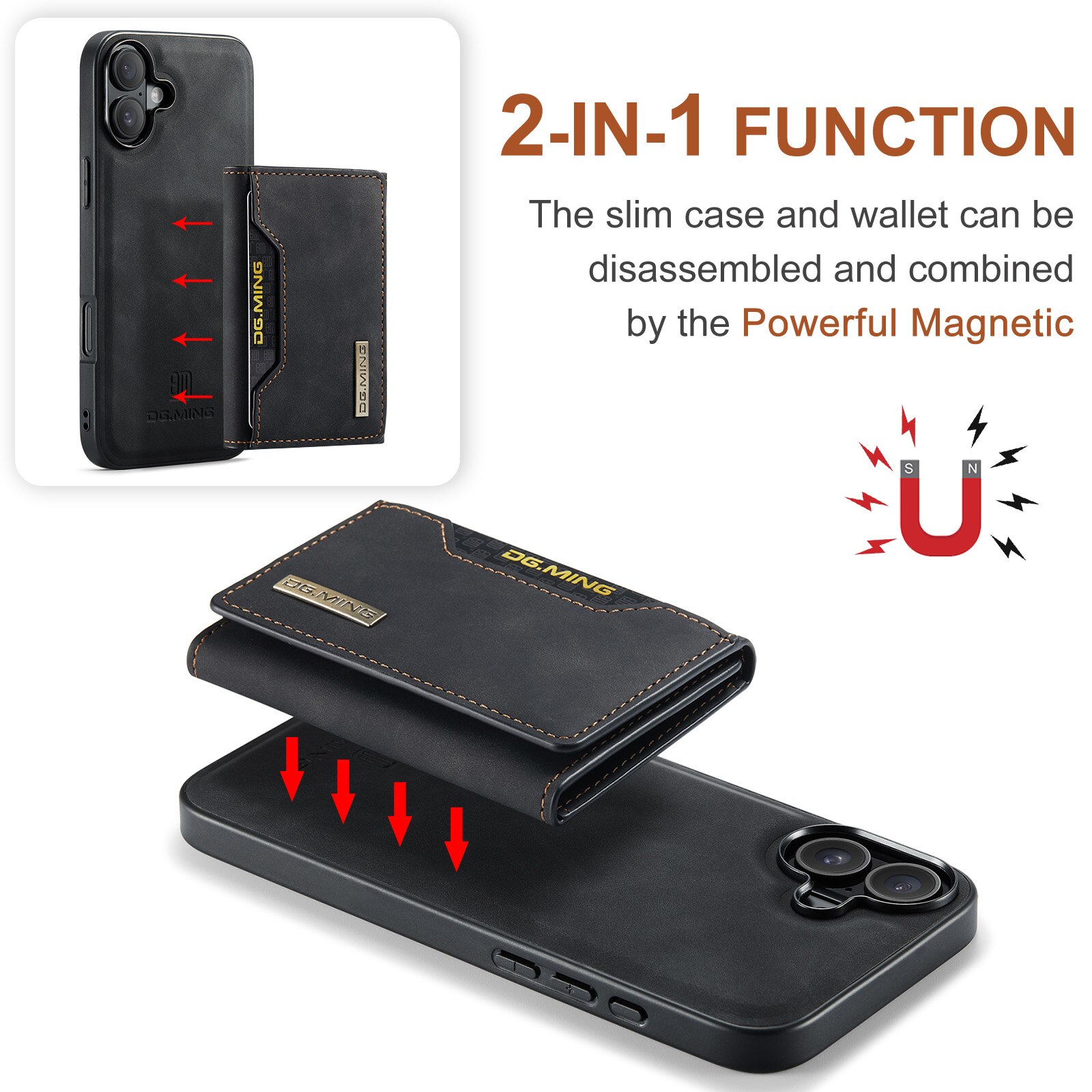 Cover Magnetic Card SlotiPhone 17 Nero