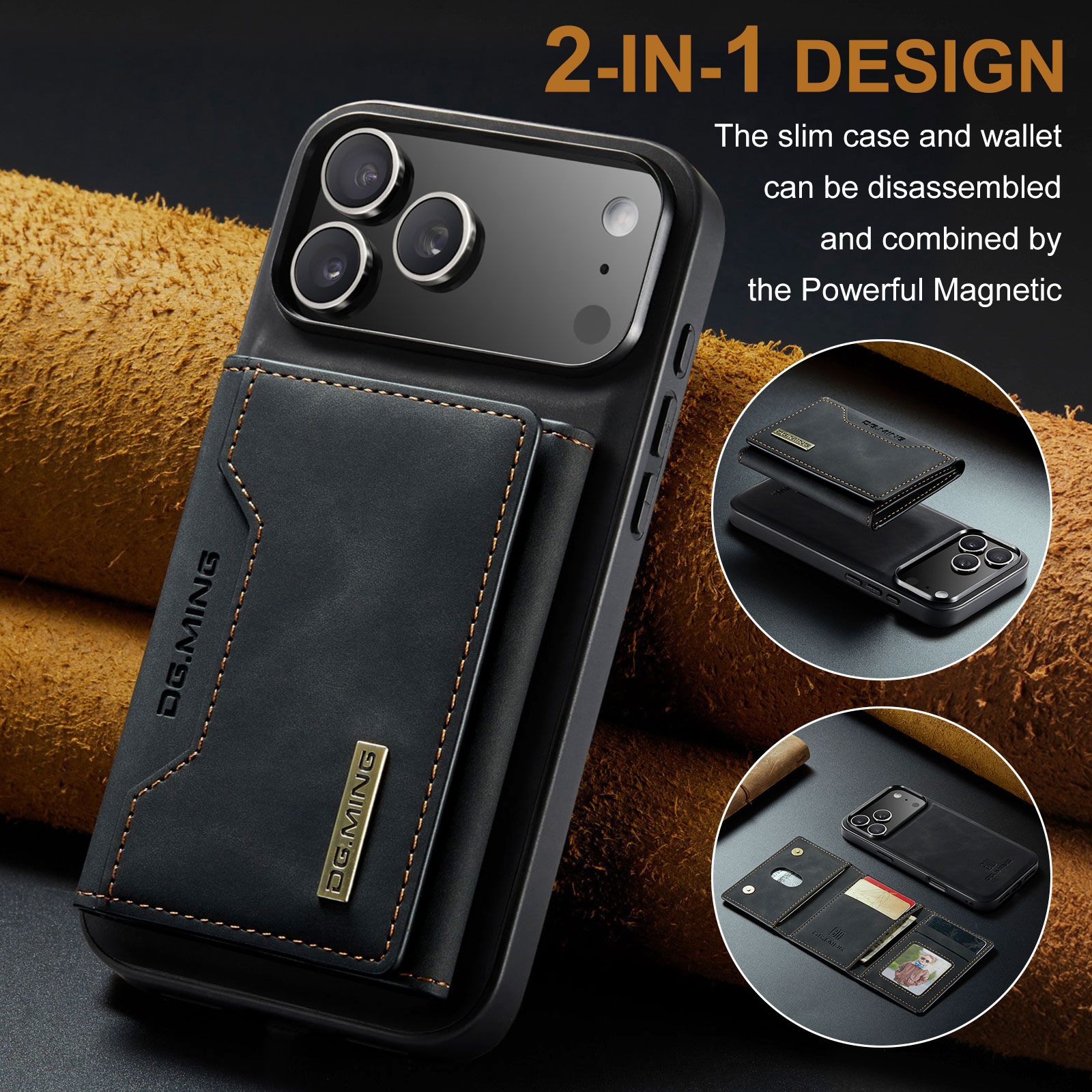 Cover Magnetic Card SlotiPhone 17 Pro Nero