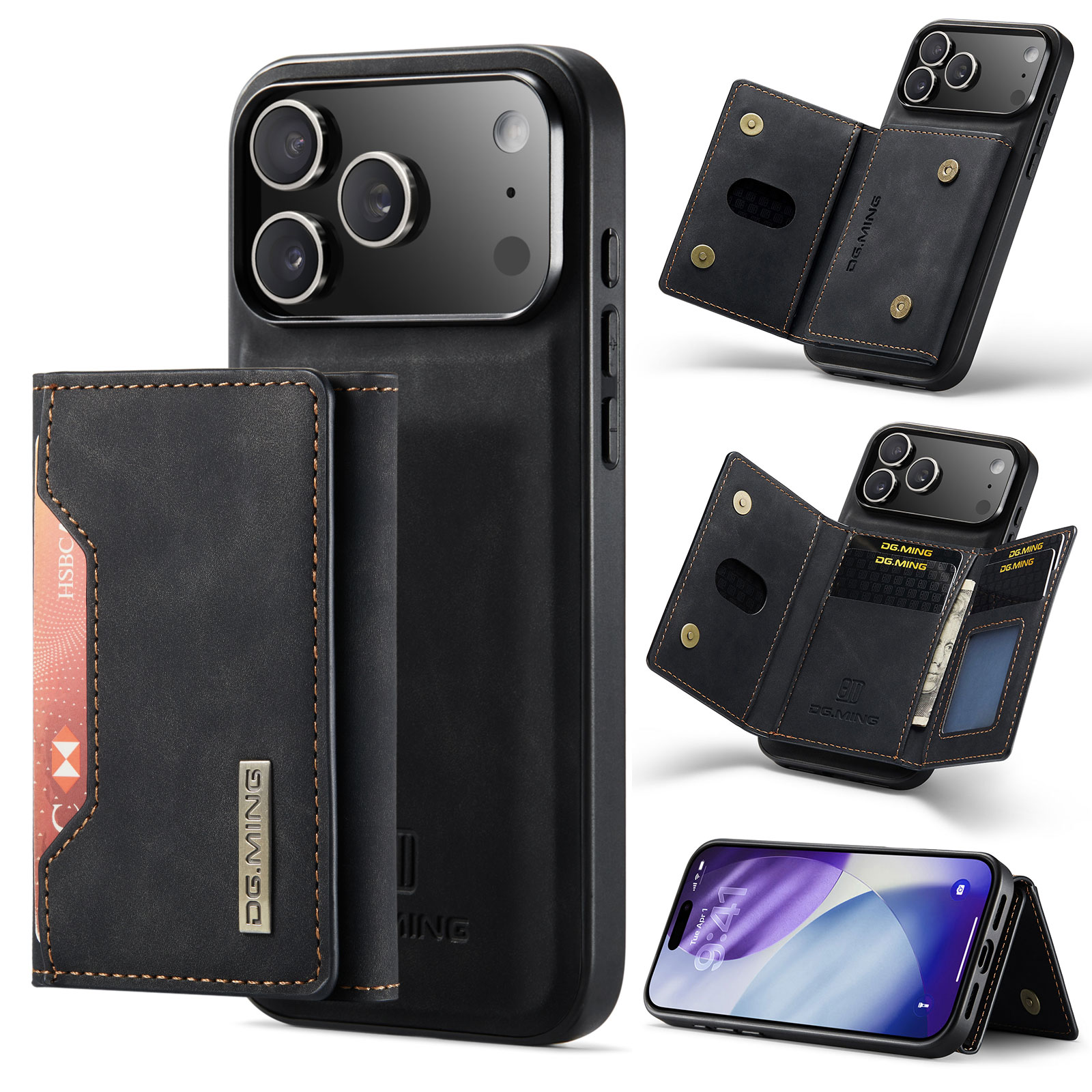 Cover Magnetic Card SlotiPhone 17 Pro Max Nero