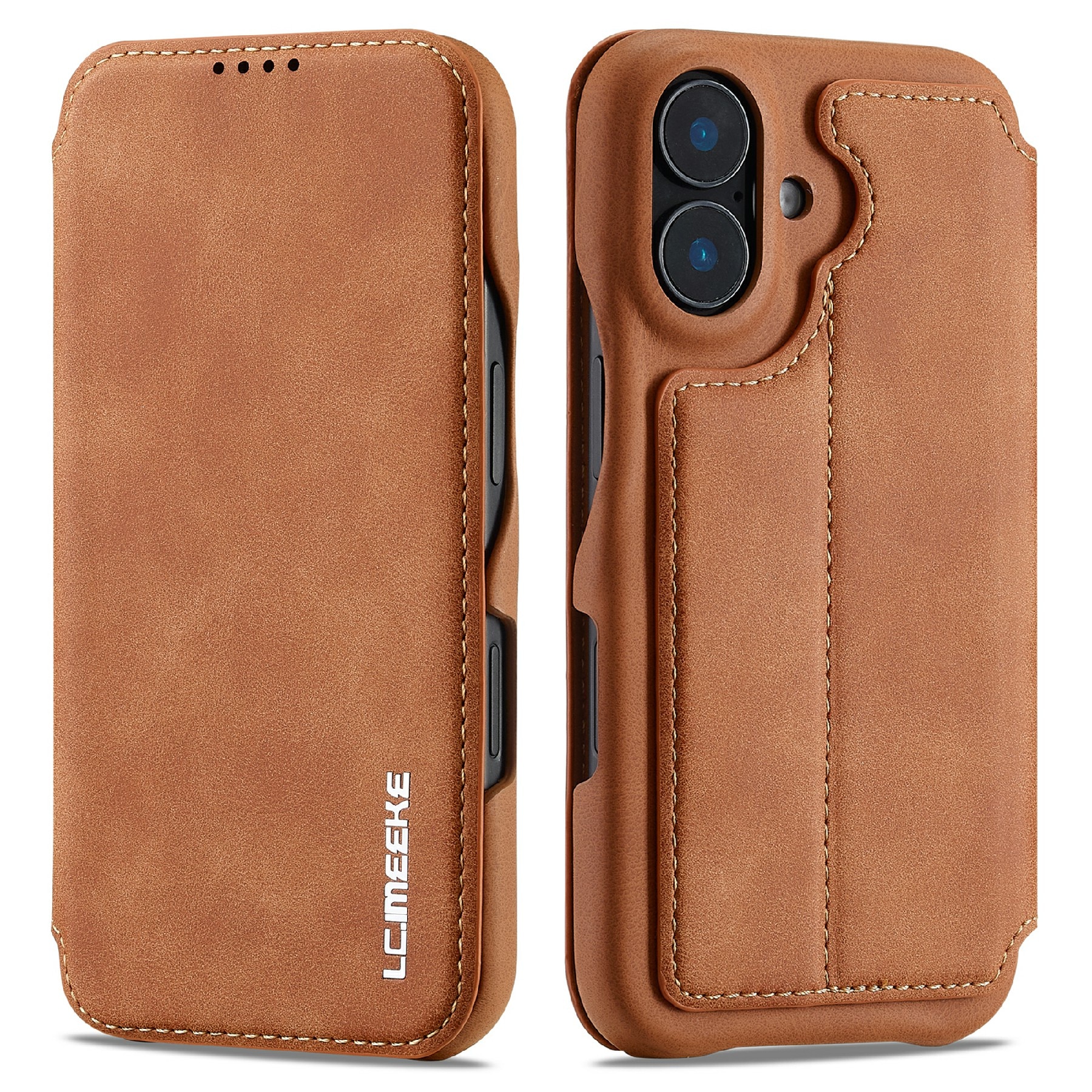 Custodie a portafoglio sottili iPhone 17 Cognac