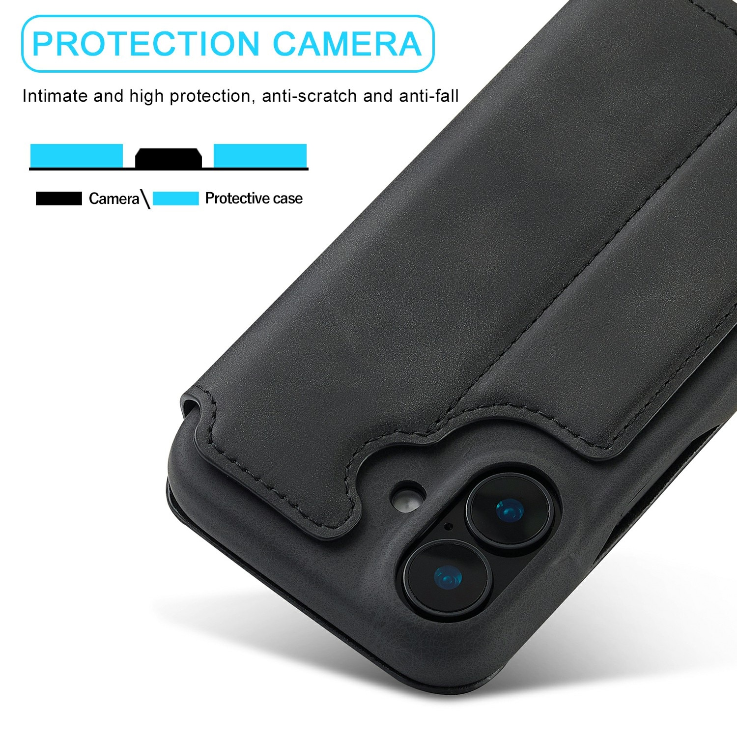 Custodie a portafoglio sottili iPhone 17 nero