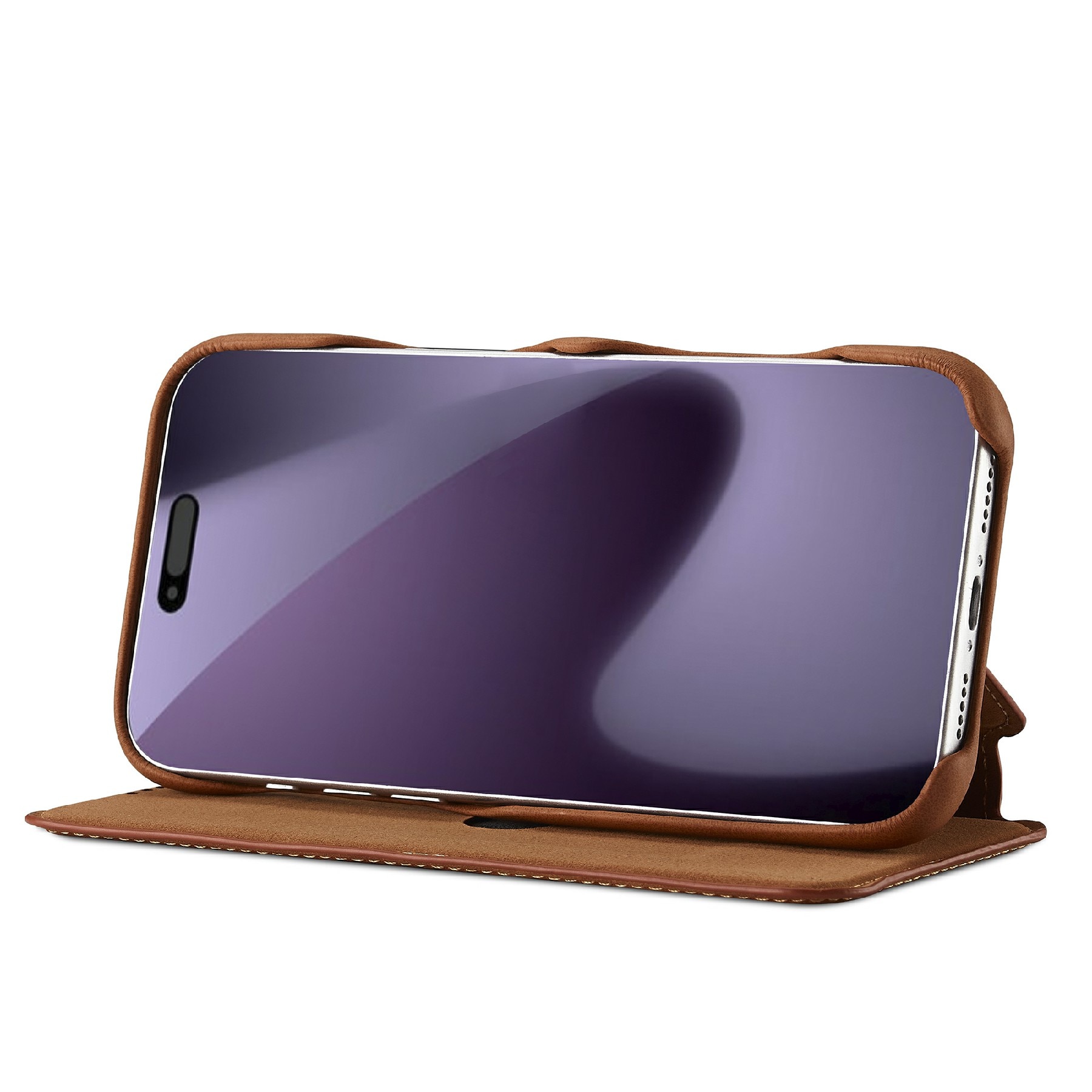 Custodie a portafoglio sottili iPhone 17 Pro Cognac