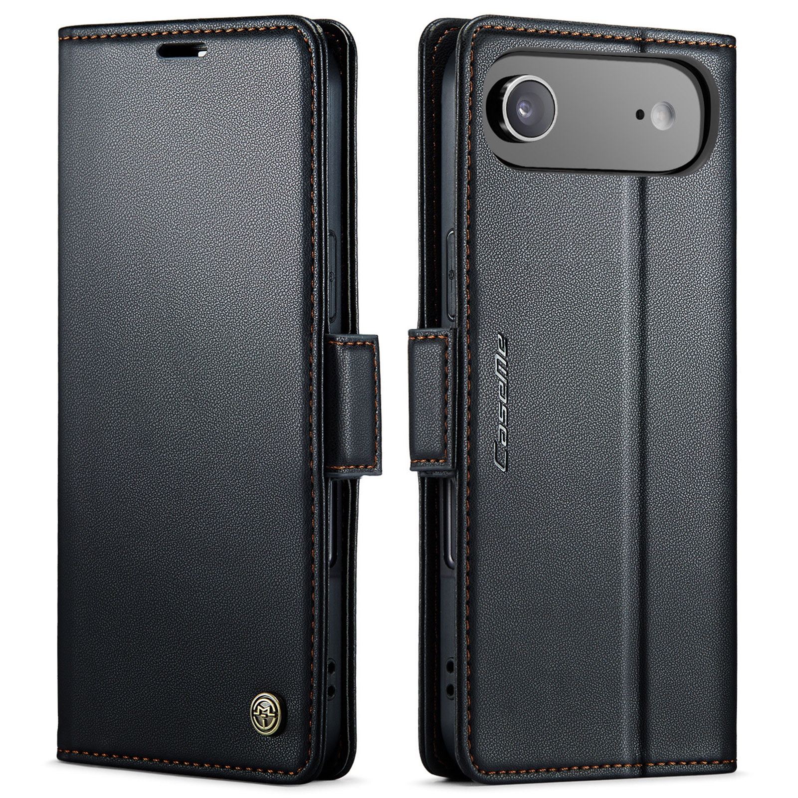 Custodie a portafoglio sottili anti-RFID iPhone 17 Air Nero
