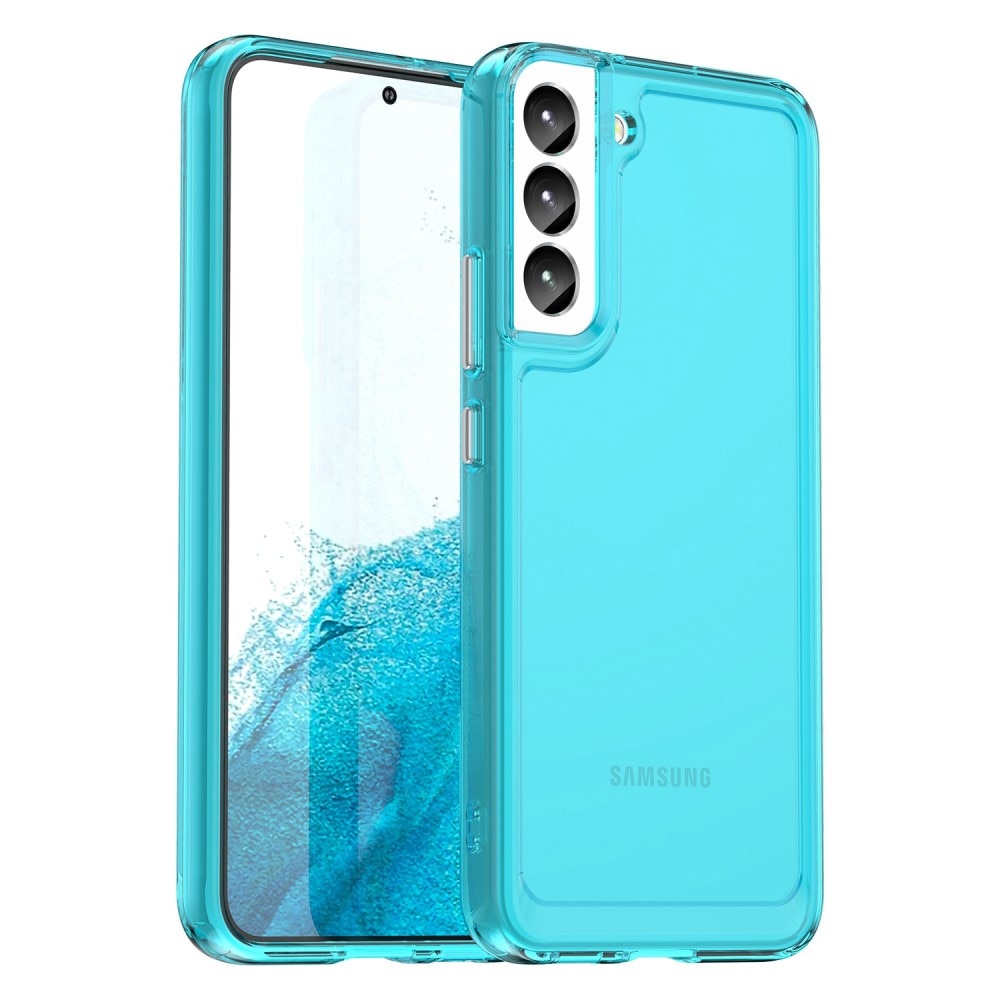 Cover Ibrido Crystal Hybrid Samsung Galaxy S23 blu