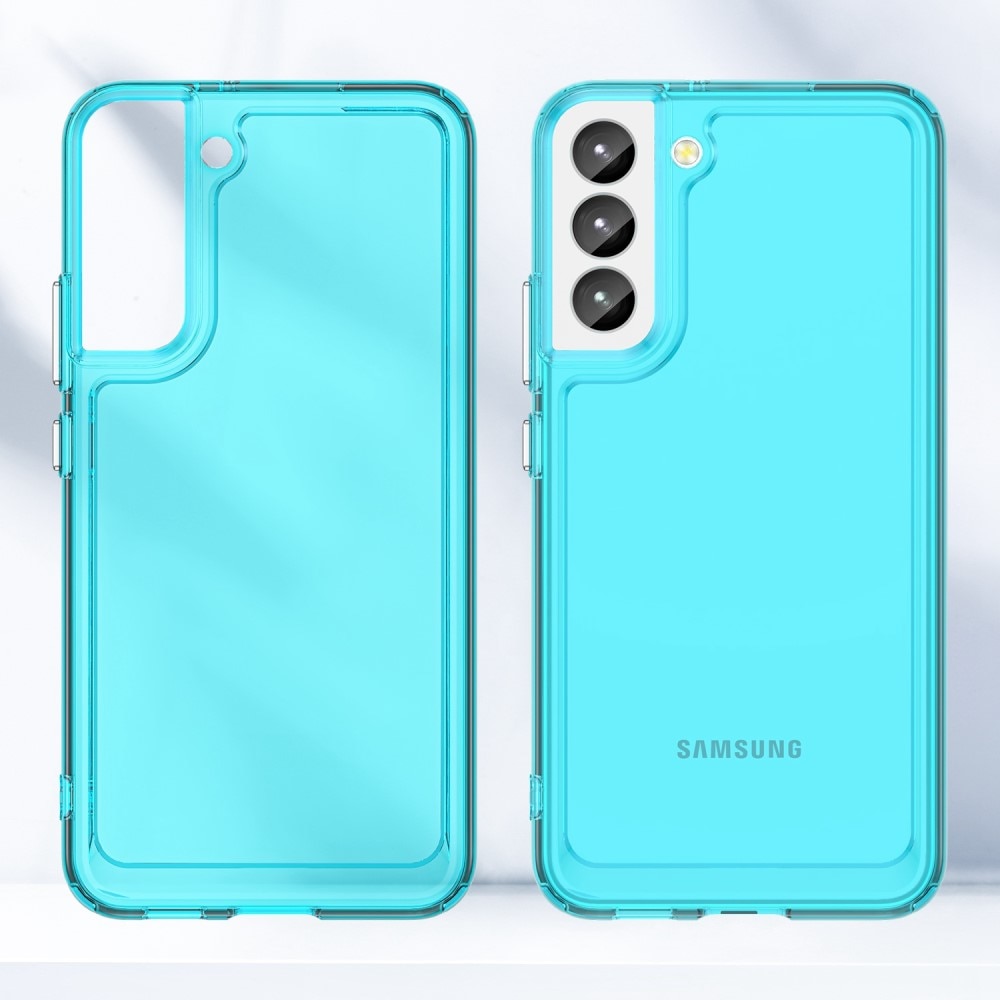 Cover Ibrido Crystal Hybrid Samsung Galaxy S23 Plus blu