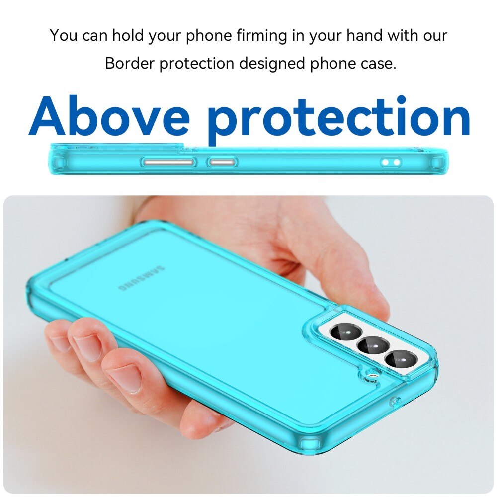 Cover Ibrido Crystal Hybrid Samsung Galaxy S23 Plus blu