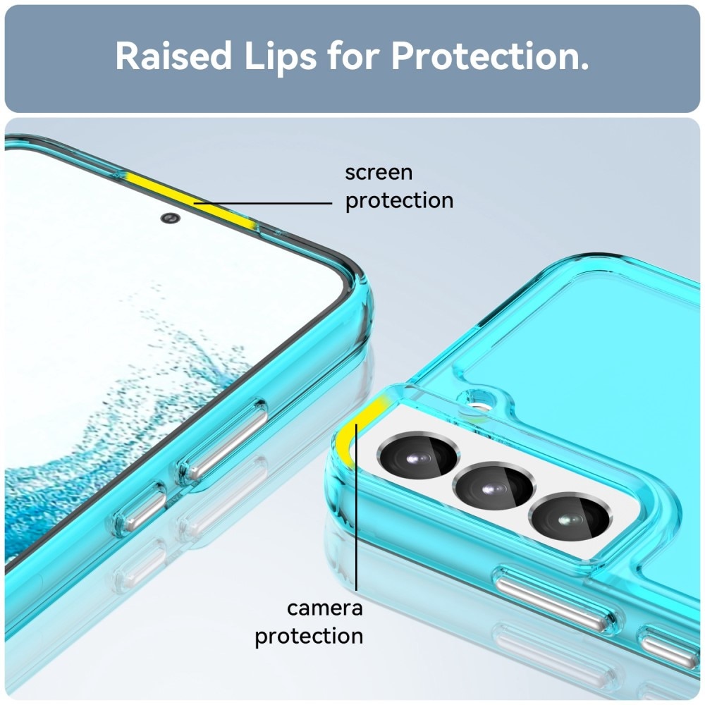 Cover Ibrido Crystal Hybrid Samsung Galaxy S23 Plus blu