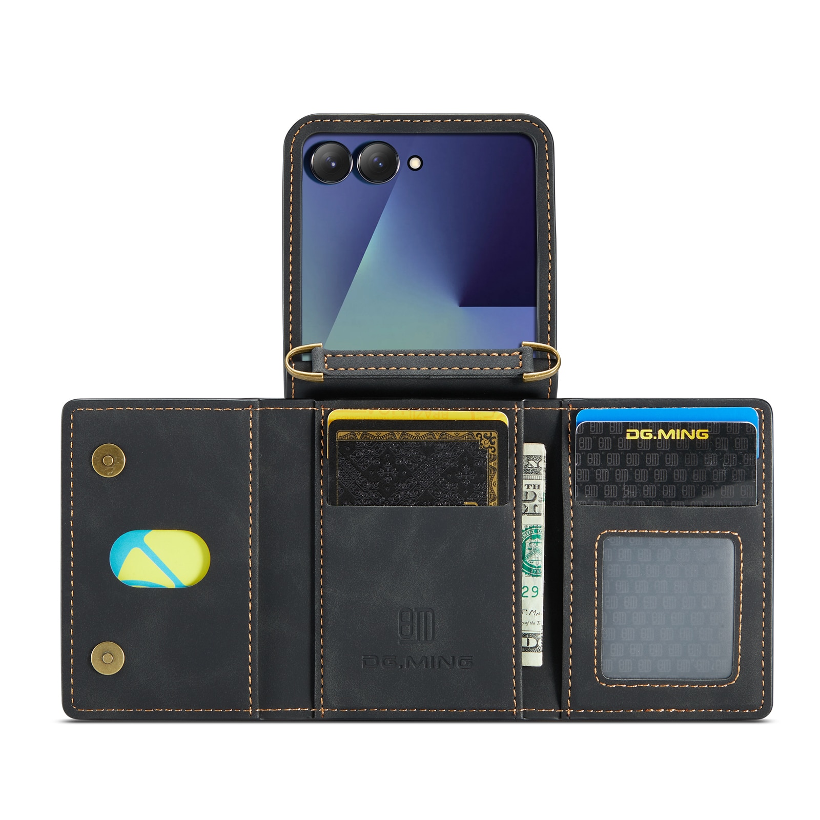 Cover Card Slot Samsung Galaxy Z Flip 7 Nero