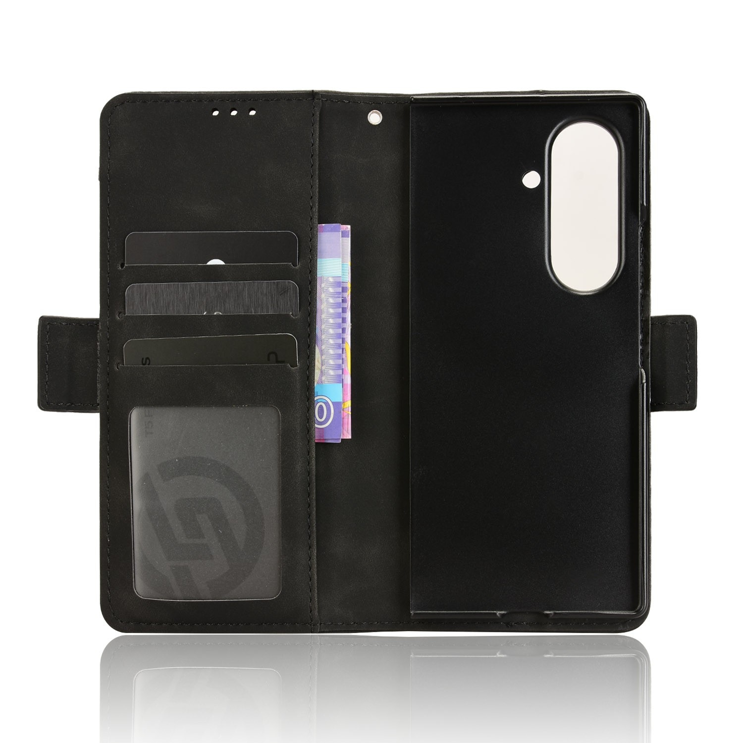 Custodia a portafoglio multipla con portapenne S-pen Samsung Galaxy Z Fold 7 nero