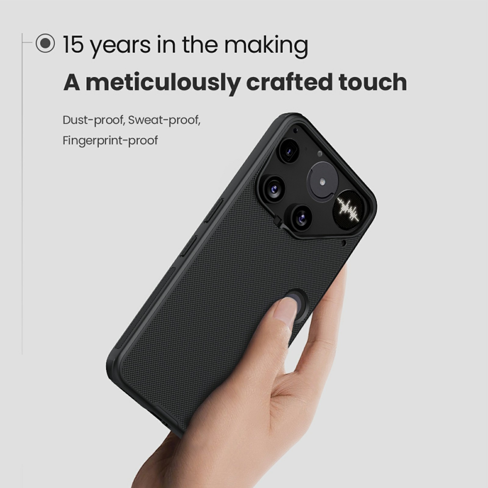 Super Frosted Shield Nothing Phone 3 nero