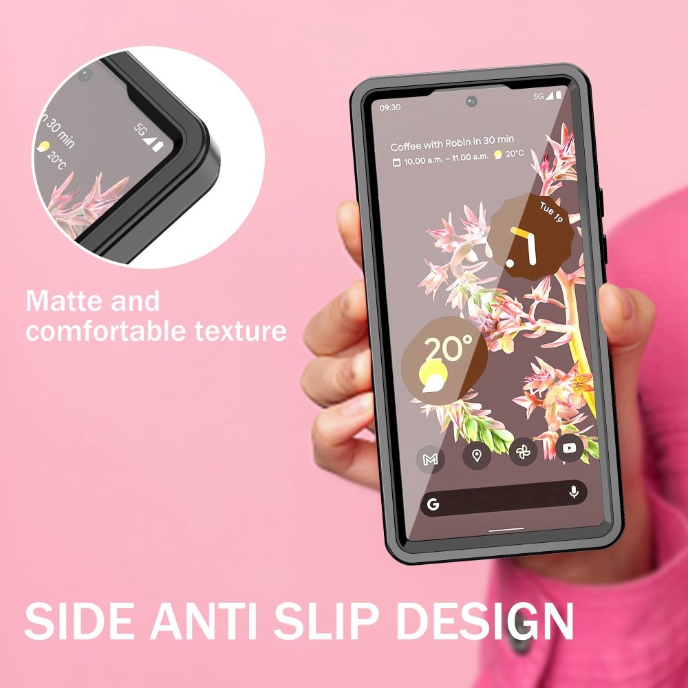 Cover ibrida impermeabile Google Pixel 6a trasparente