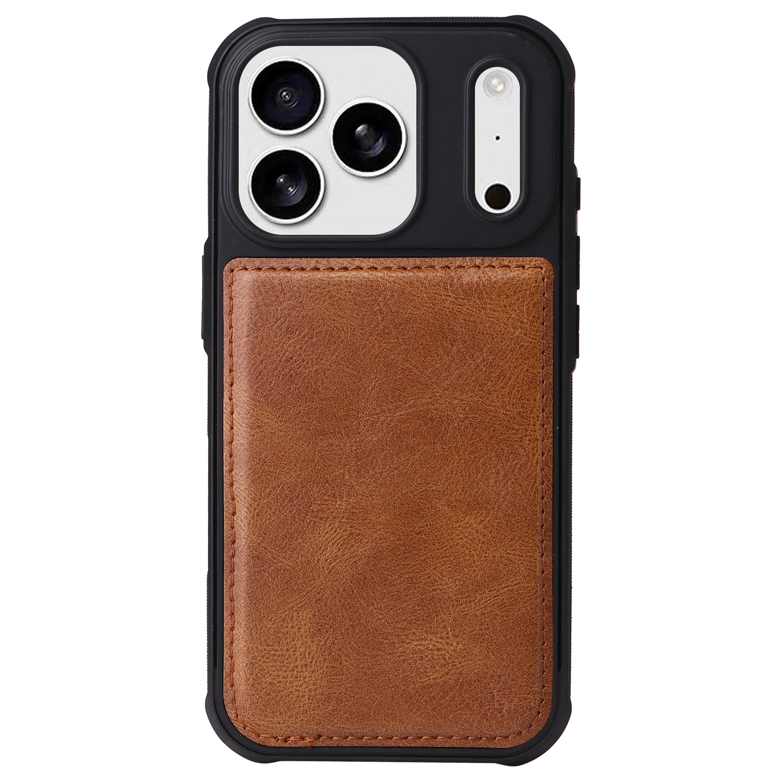 Magnet Leather Multi Wallet iPhone 17 Pro Max Marrone