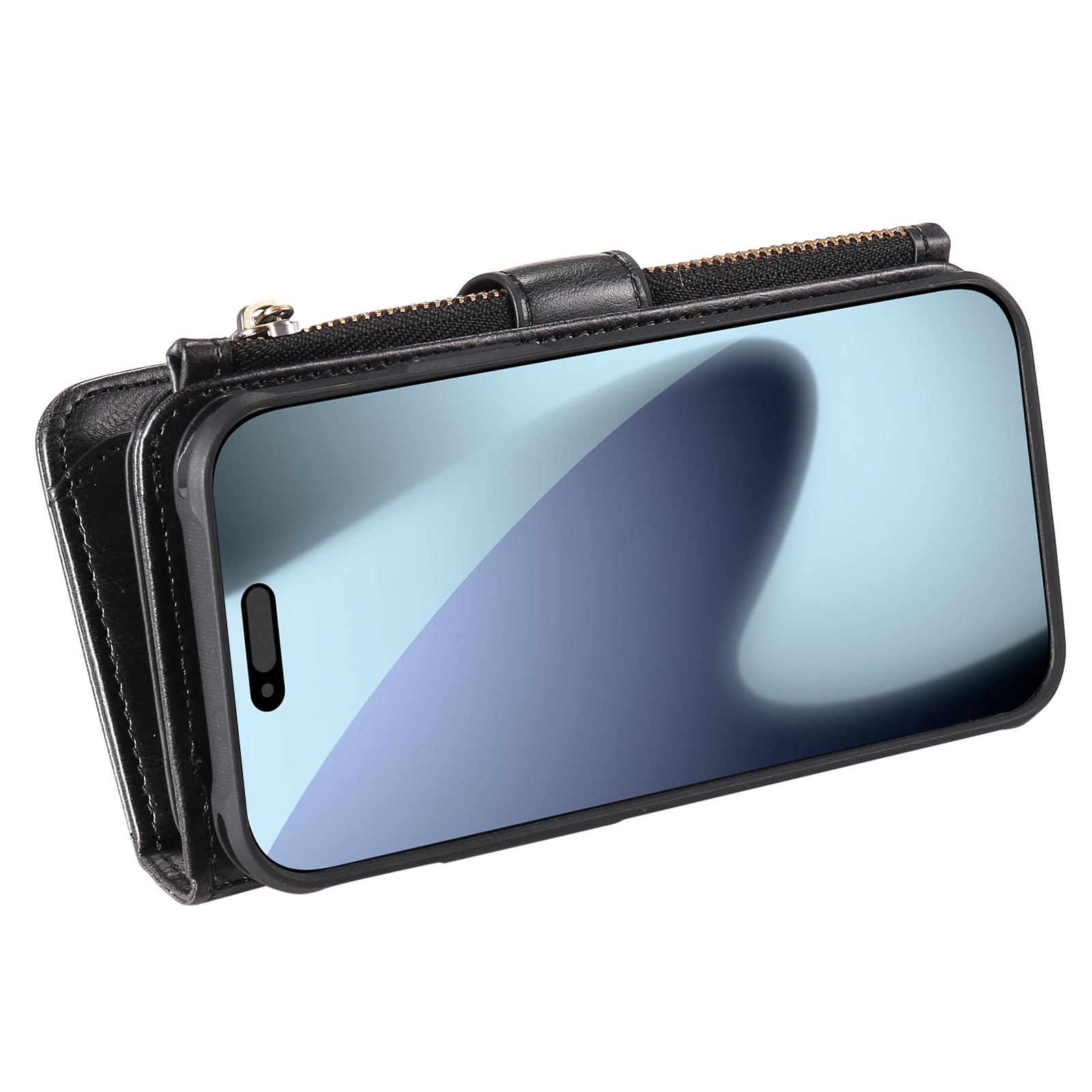 Magnet Leather Multi Wallet iPhone 17 Pro Max nero