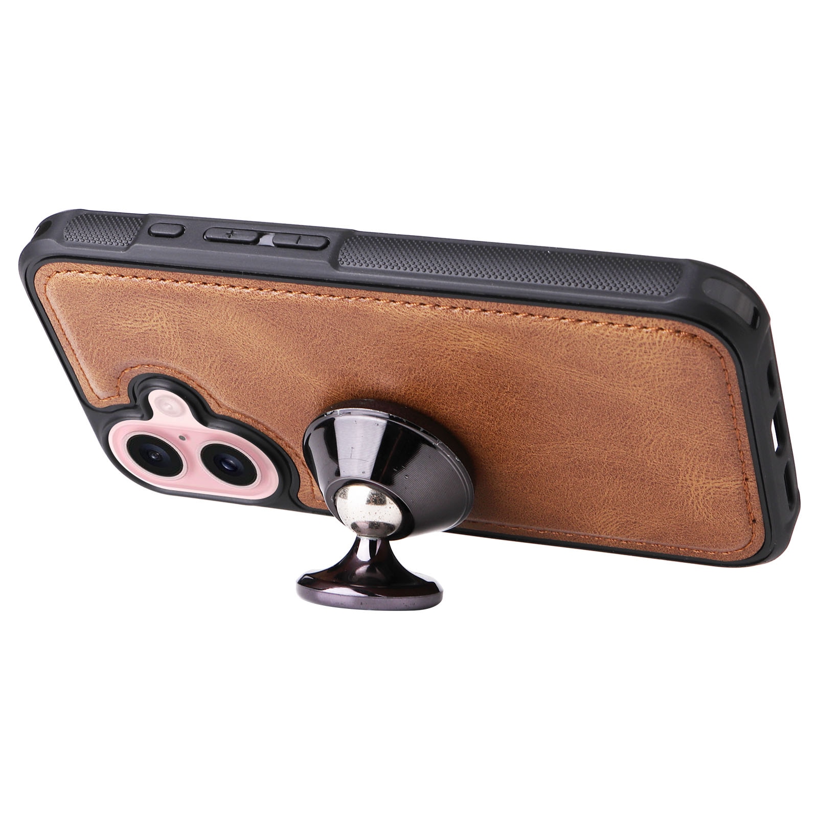 Magnet Leather Multi Wallet iPhone 17 Marrone