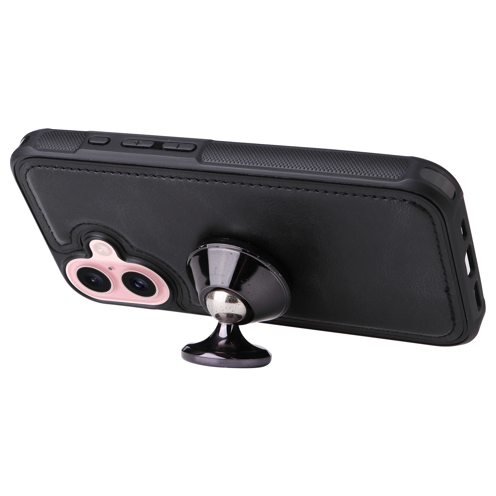 Magnet Leather Multi Wallet iPhone 17 nero