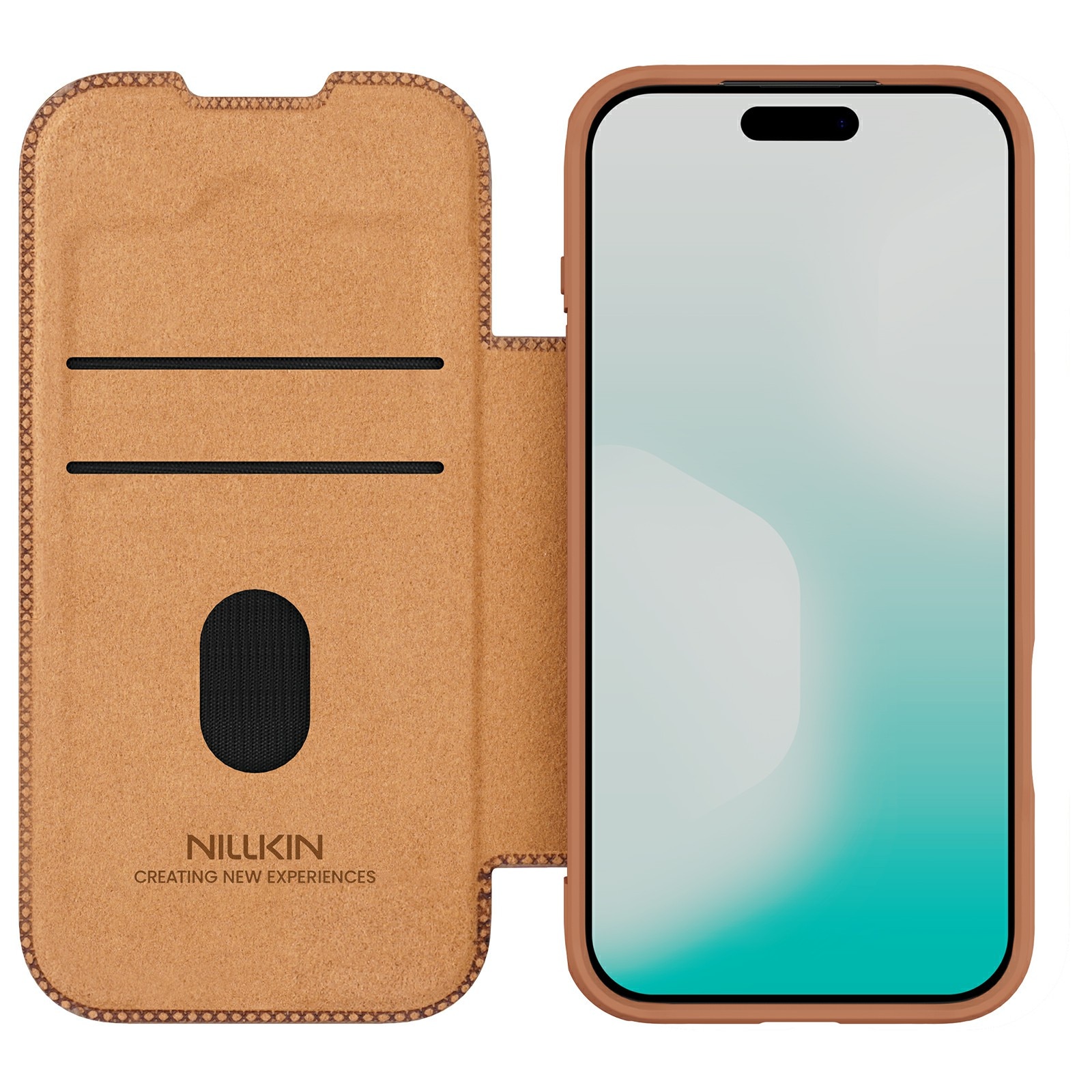 Cover Qin Pro CamShield iPhone 17 Pro Max Marrone