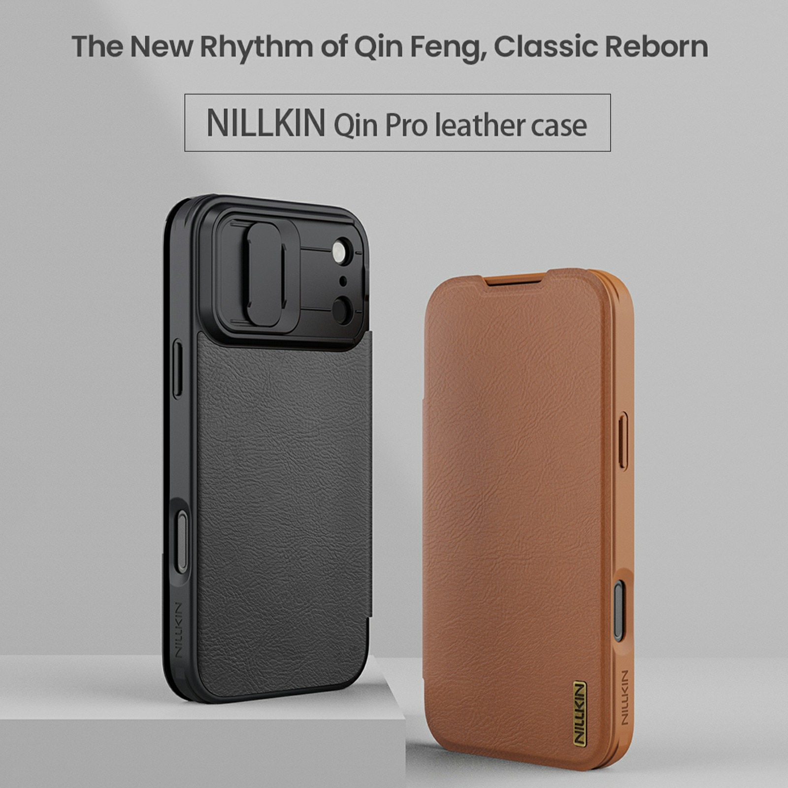 Cover Qin Pro CamShield iPhone 17 Pro Max Marrone