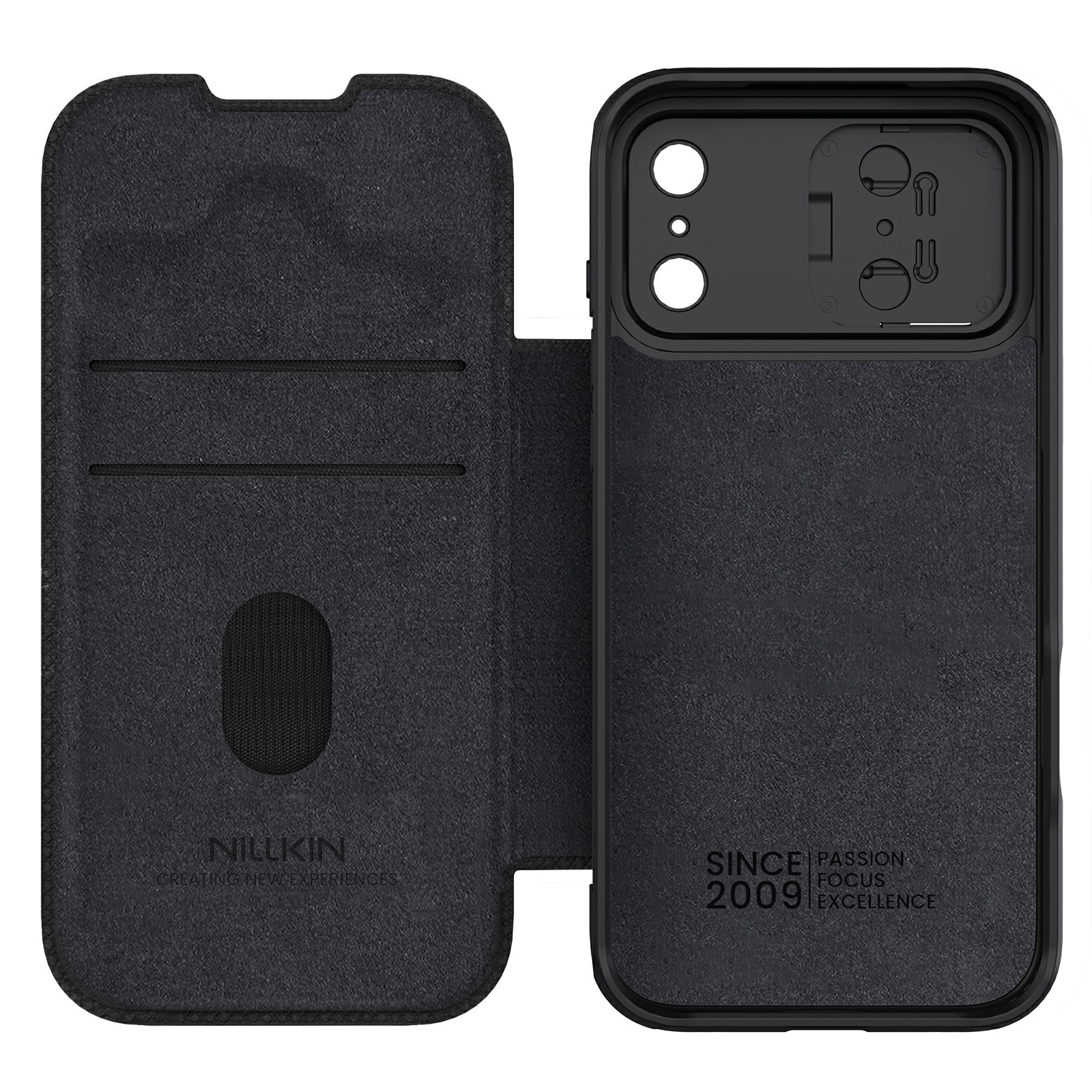 Cover Qin Pro CamShield iPhone 17 Pro Max Nero