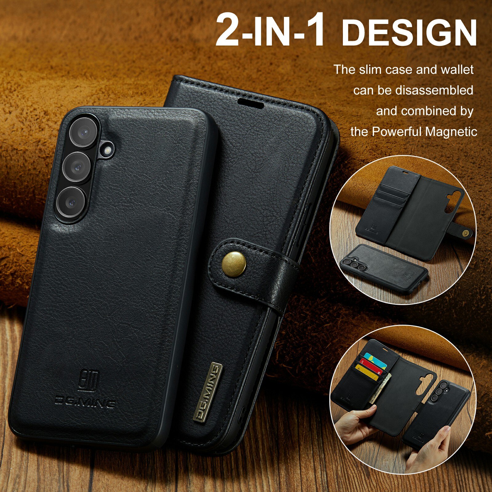 Cover portafoglio Magnet Wallet Samsung Galaxy S25 FE Black