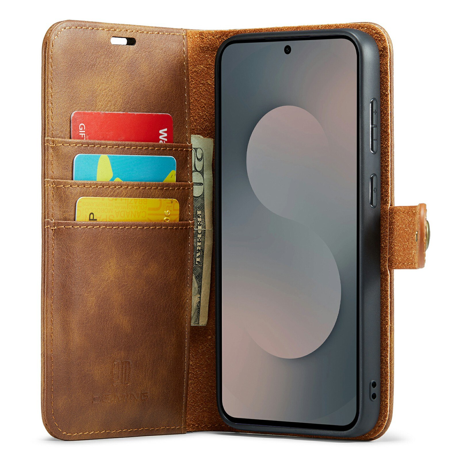 Cover portafoglio Magnet Wallet Samsung Galaxy S25 FE Cognac