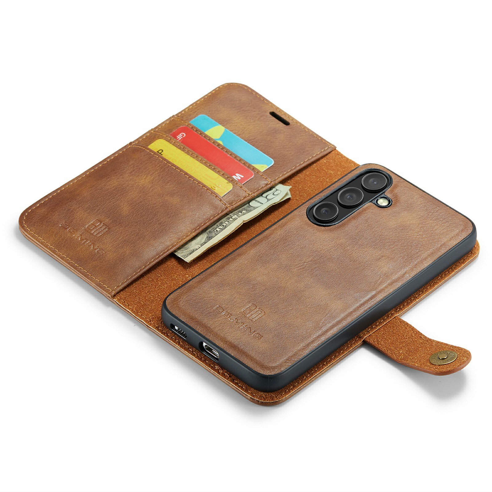 Cover portafoglio Magnet Wallet Samsung Galaxy S25 FE Cognac