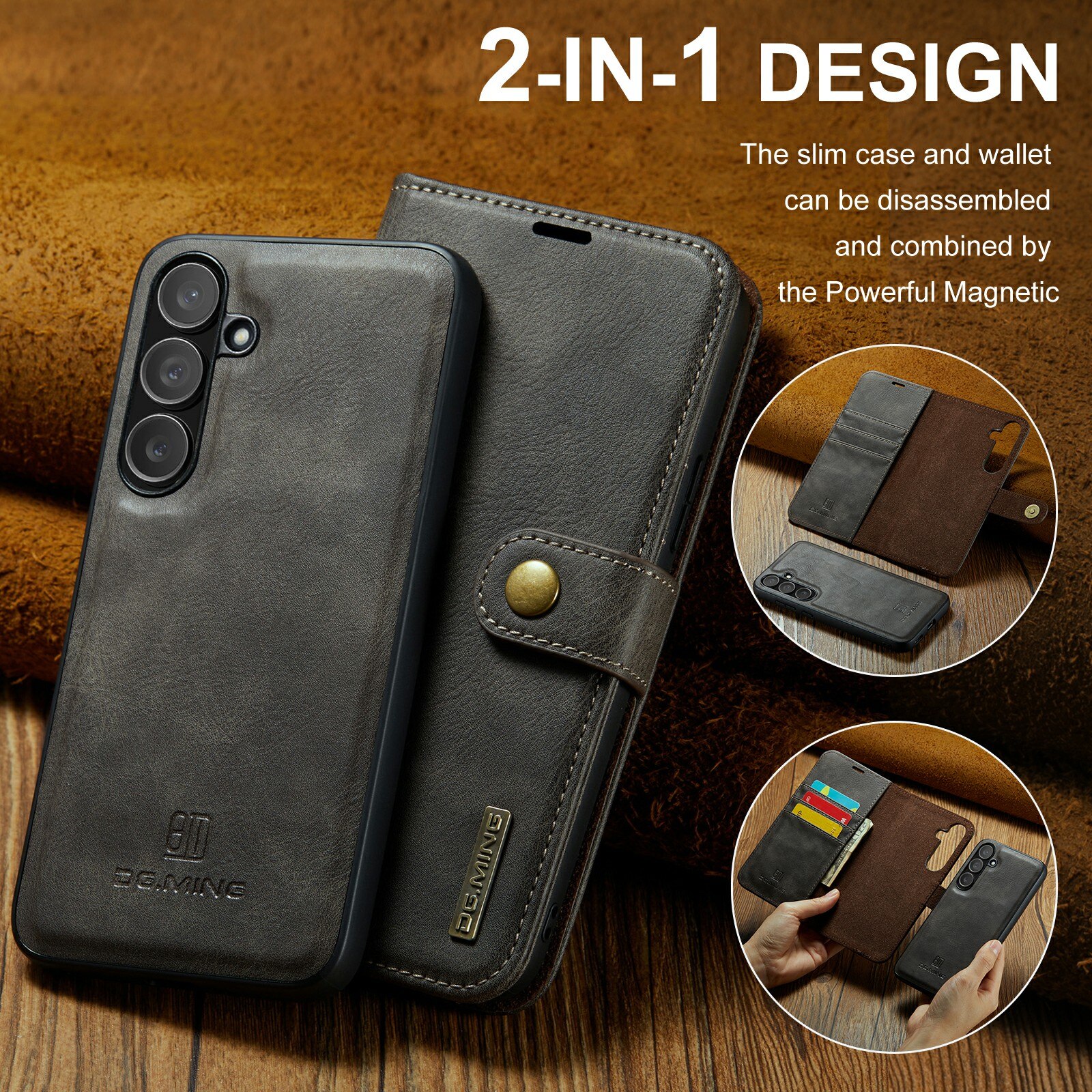 Cover portafoglio Magnet Wallet Samsung Galaxy S25 FE Brown