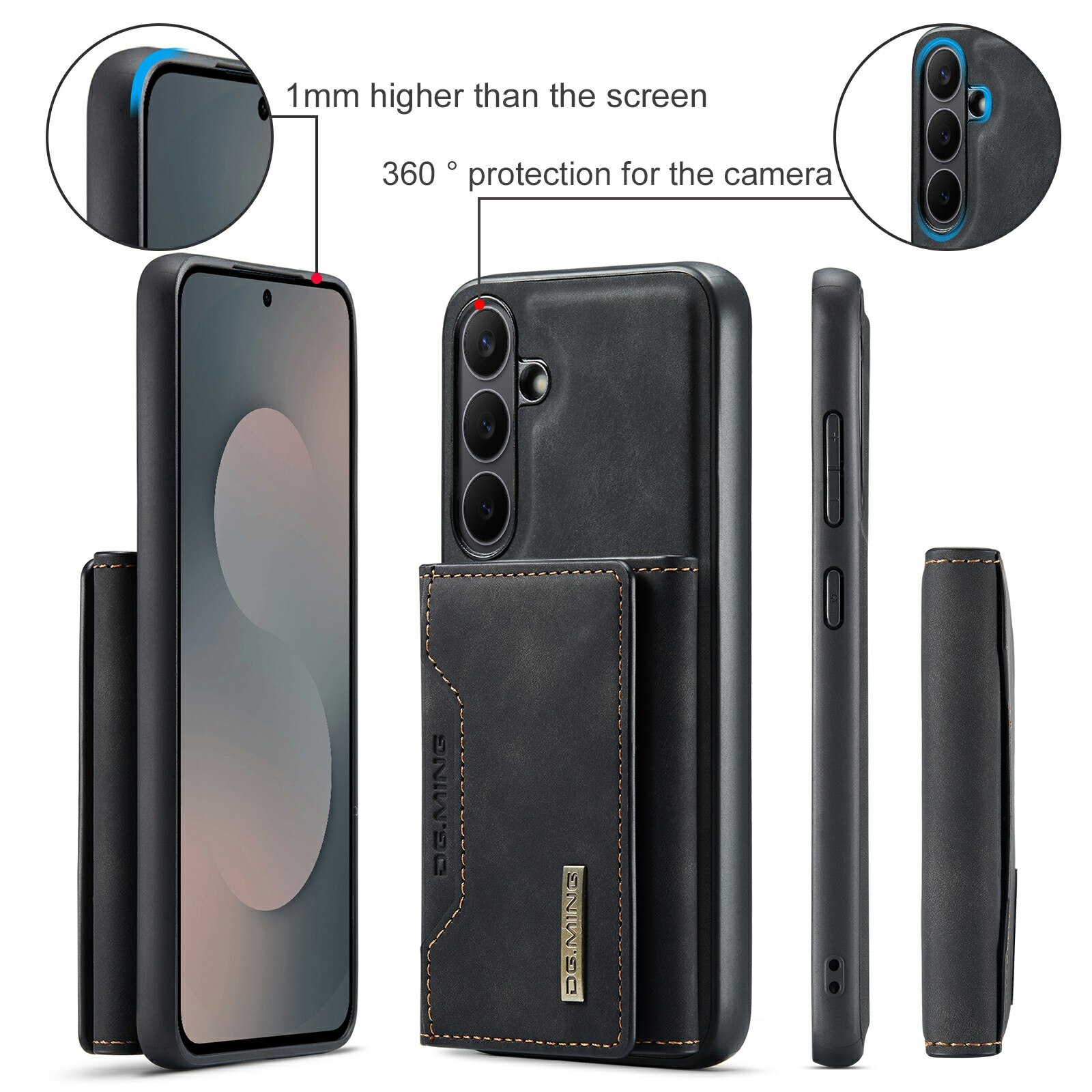 Cover Magnetic Card SlotSamsung Galaxy S25 FE Nero