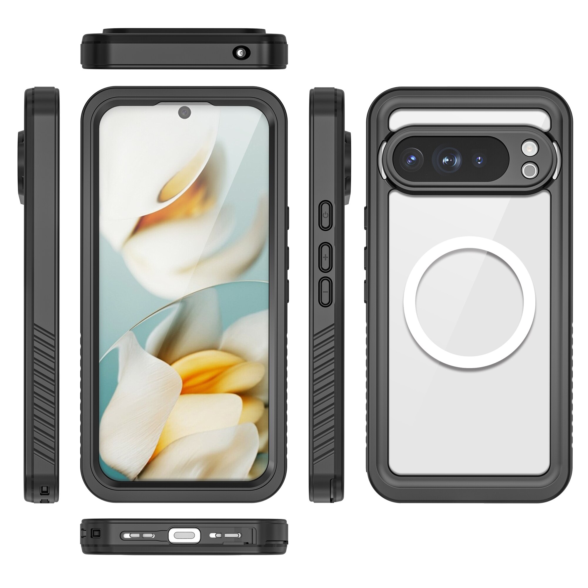 Cover ibrida impermeabile Google Pixel 10 Pro XL trasparente