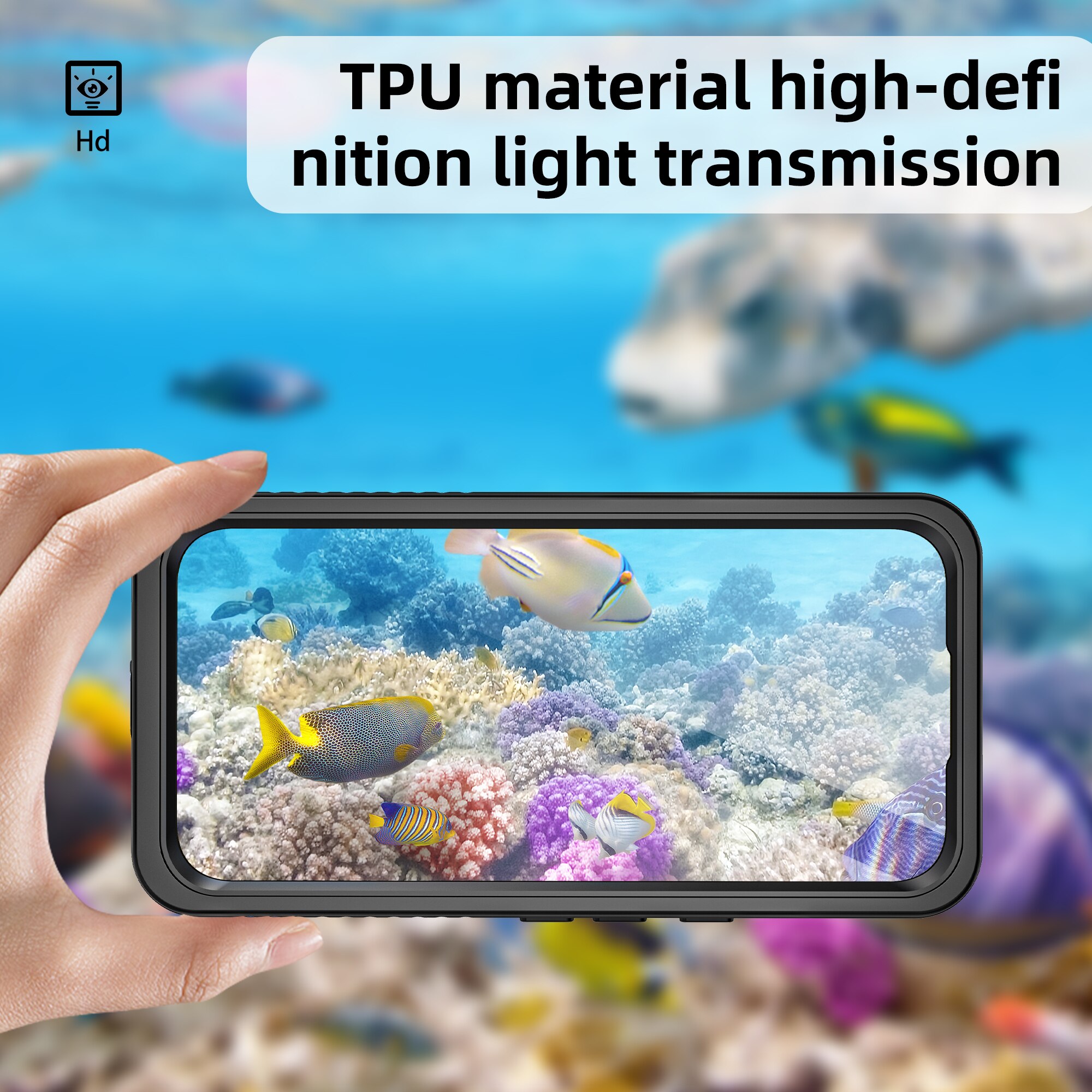 Cover ibrida impermeabile Google Pixel 10 Pro XL trasparente
