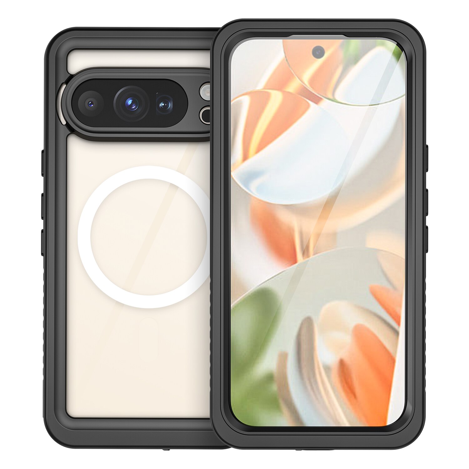 Cover ibrida impermeabile Google Pixel 10 Pro trasparente