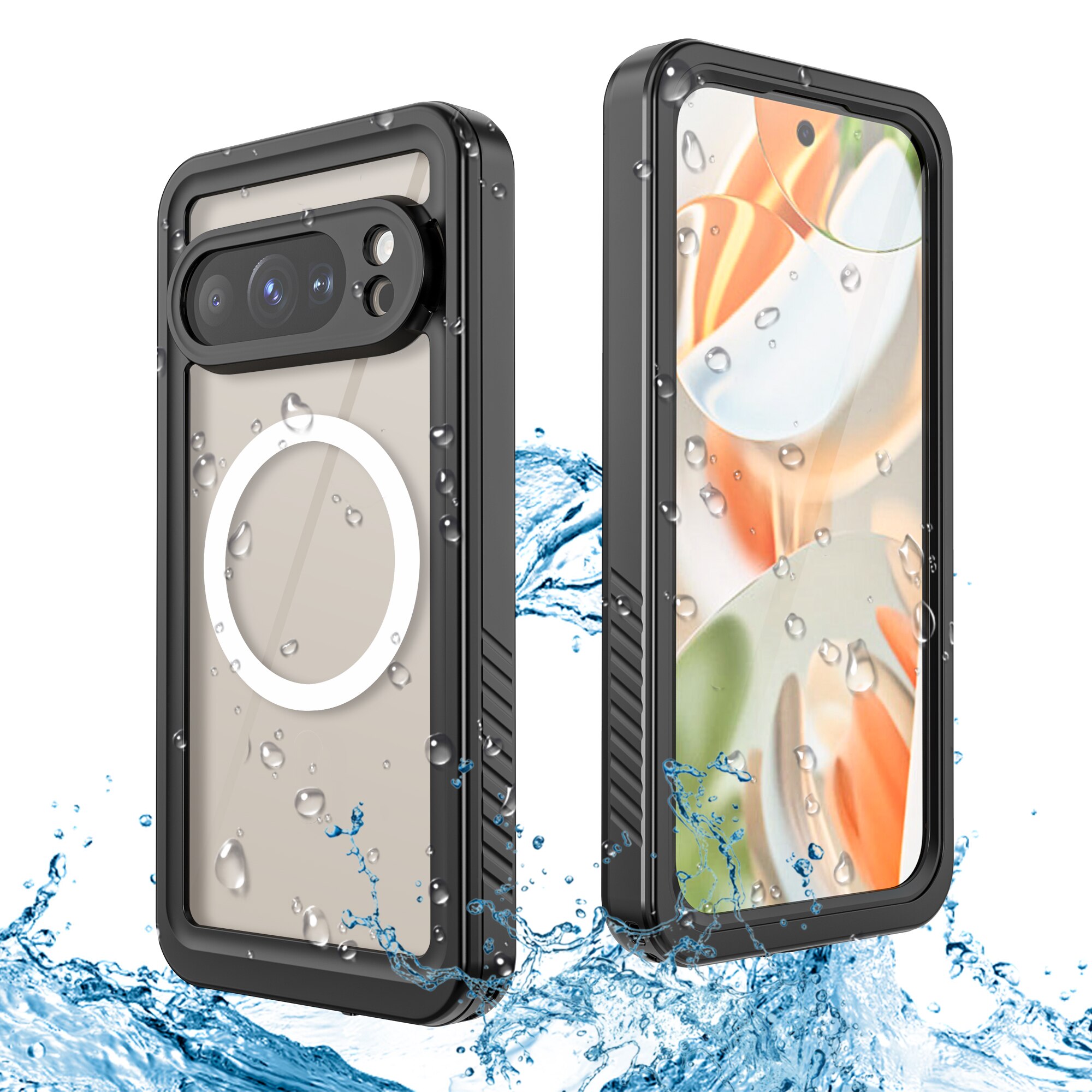 Cover ibrida impermeabile Google Pixel 10 Pro trasparente