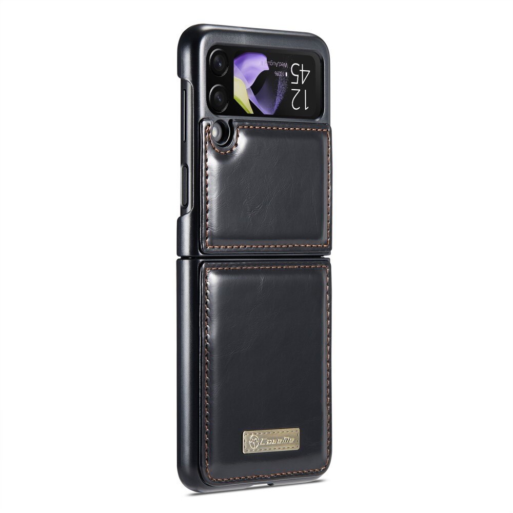 Custodia in pelle Samsung Galaxy Z Flip 4 Nero