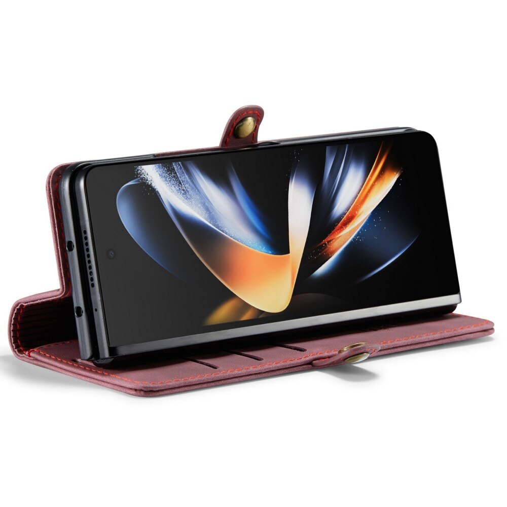 Custodie a portafoglio sottili Samsung Galaxy Z Fold 4 rosso