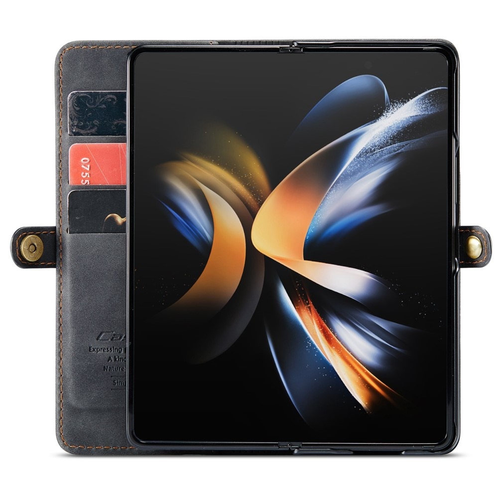 Custodie a portafoglio sottili Samsung Galaxy Z Fold 4 nero